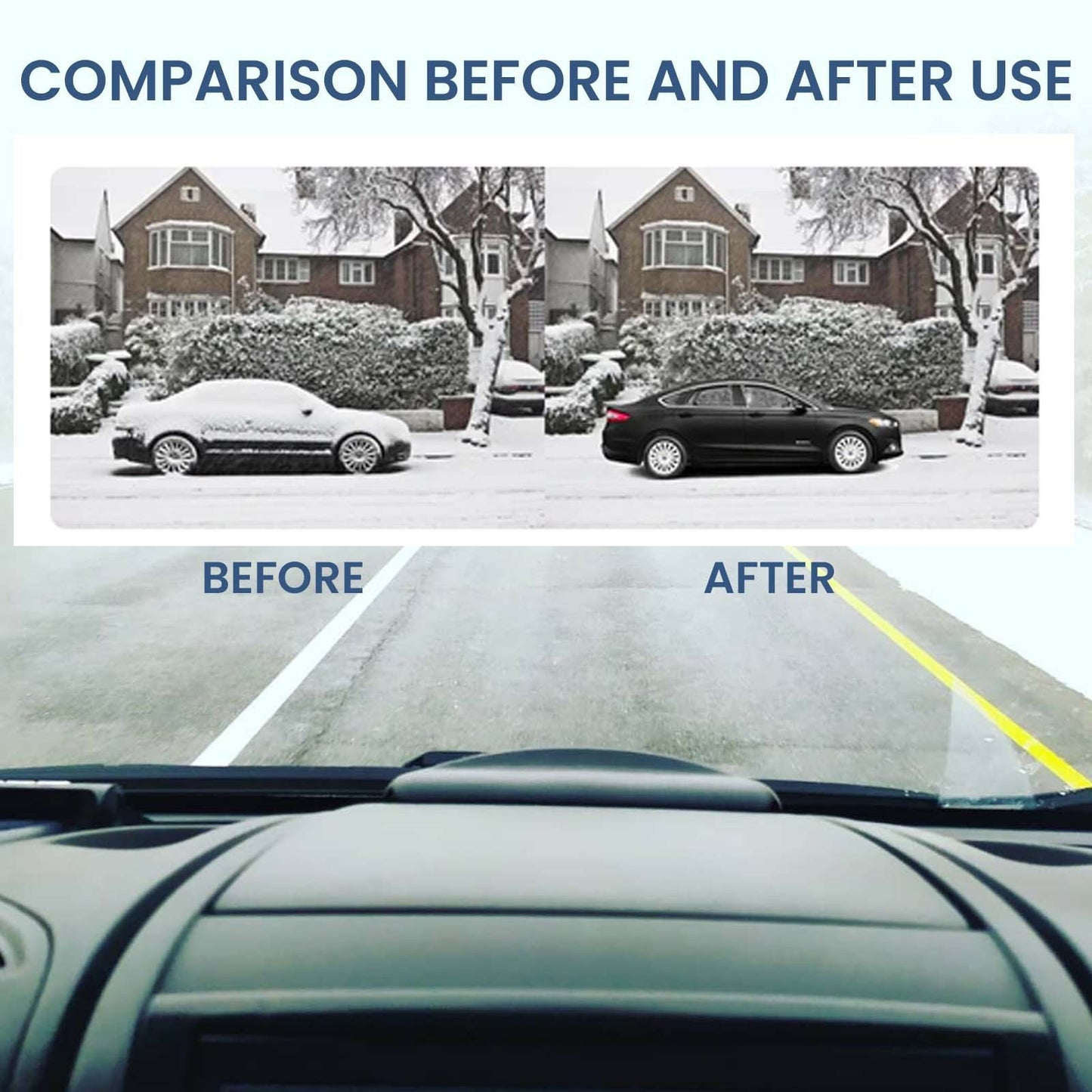Flag Village Auto Tools Special Glass For Car Snow Removal Tools Deicing And Melting Snow