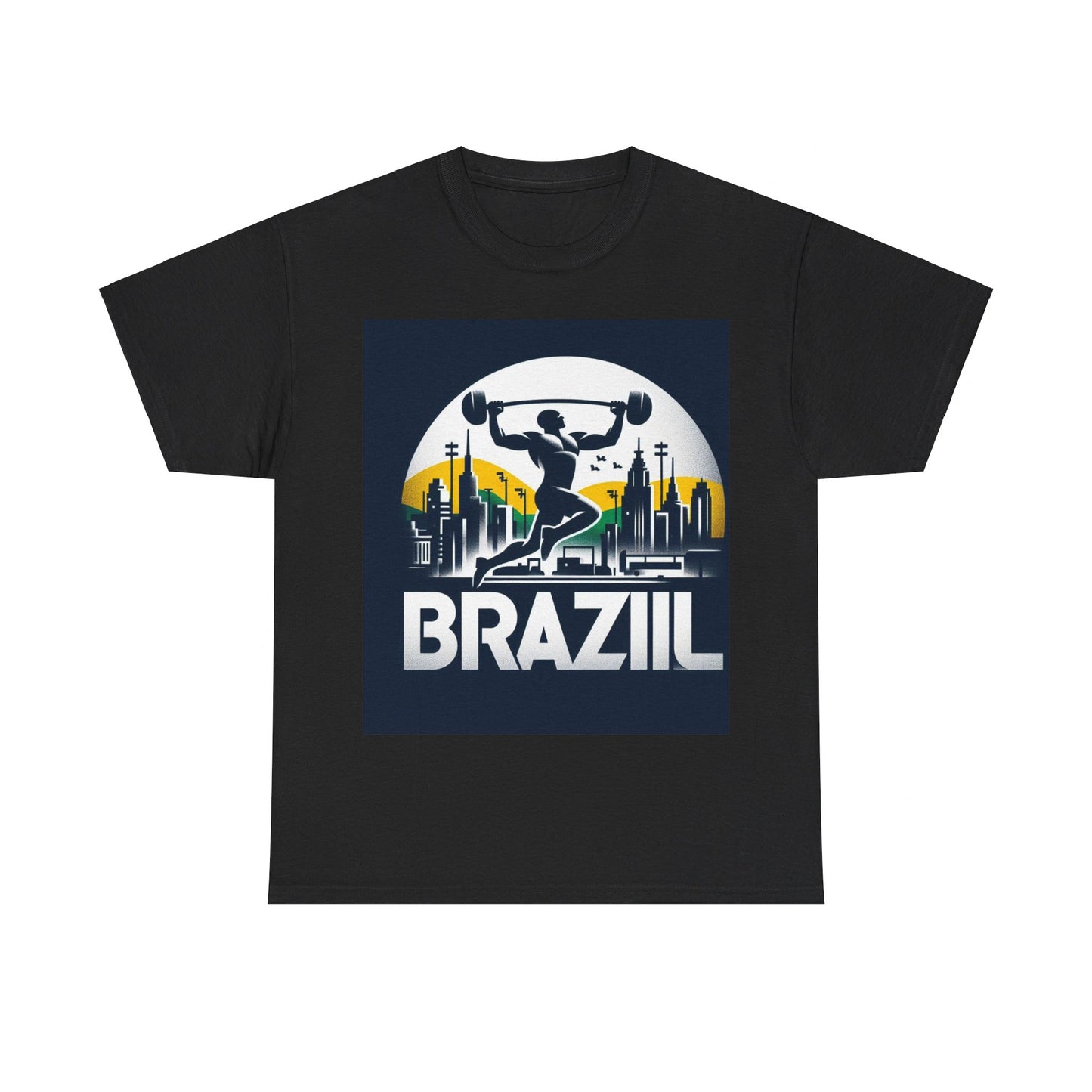 Flag Village Brazil Sporting Flag T-SHIRT Heavy Cotton Tee BRA0003