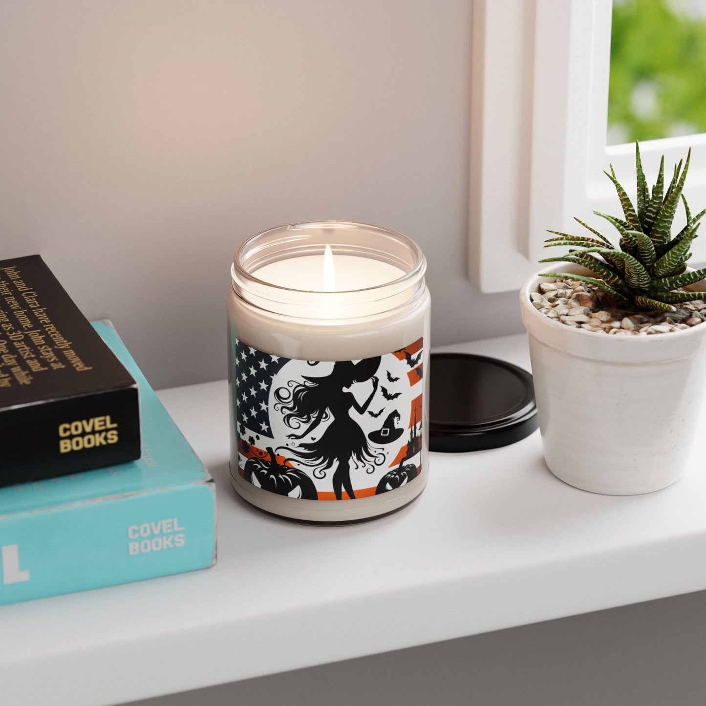 Flag Village Halloween Pretty Witch Scented Soy Candle, 9oz HW0043