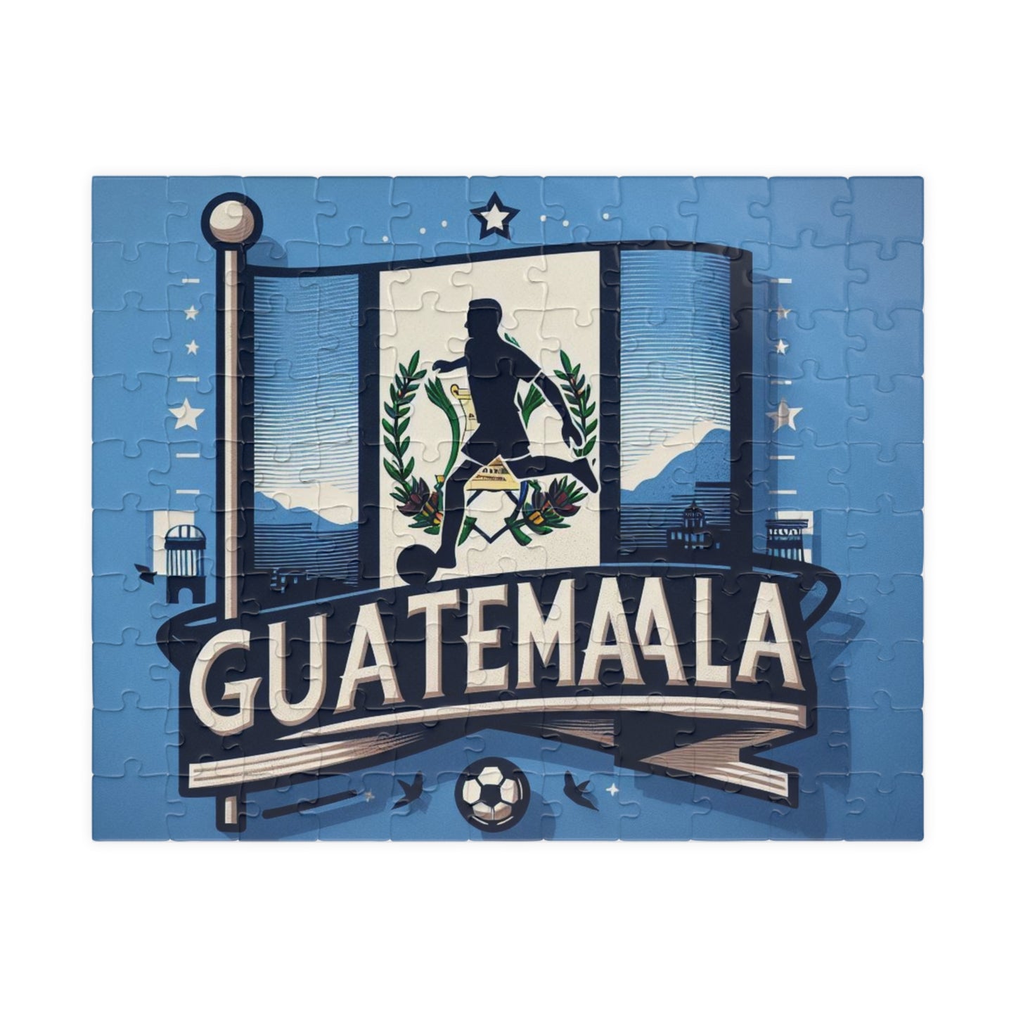 Flag Village Guatemala Sporting Flag Puzzle (110, 252, 520, 1014-piece) GTM0001