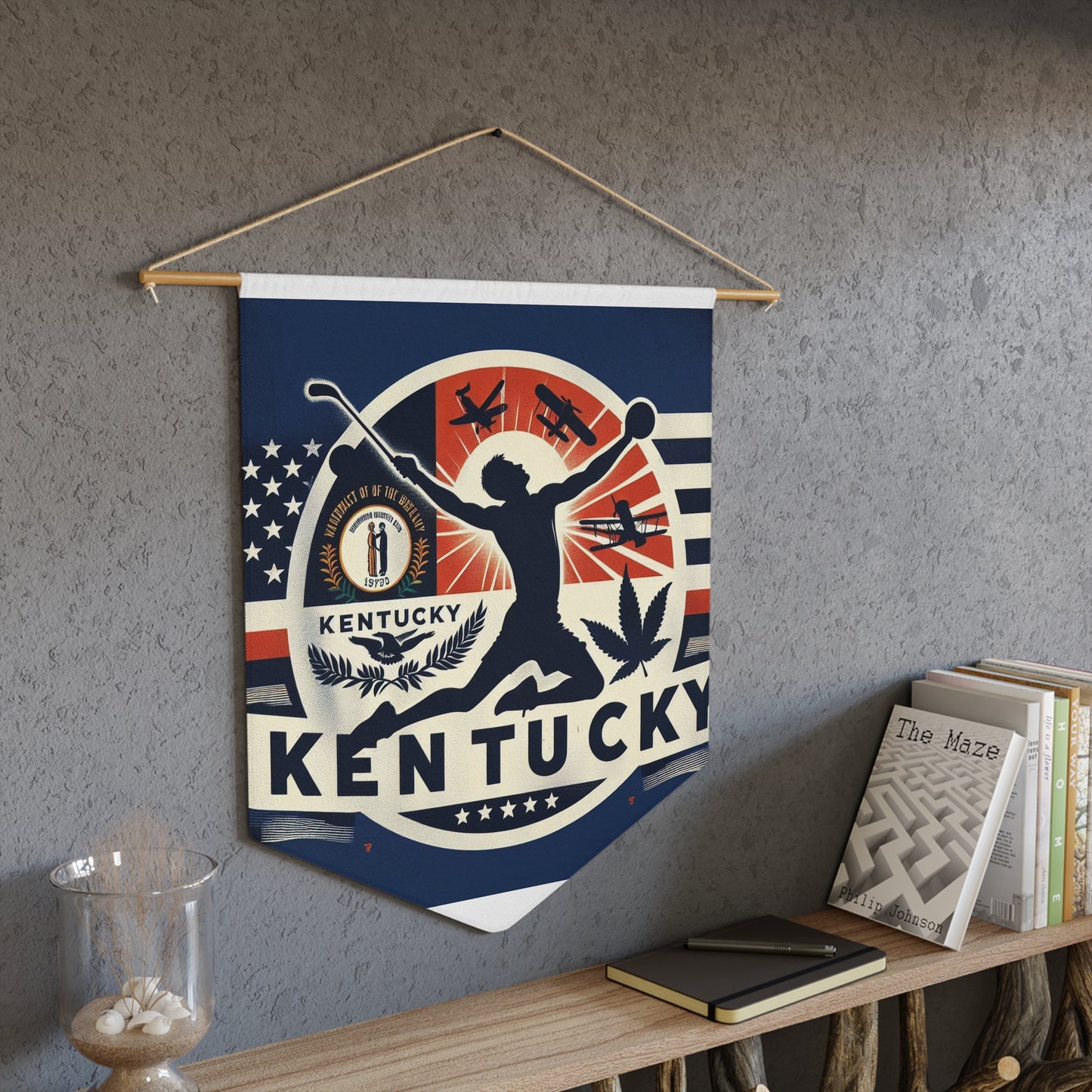 Flag Village Kentucky State Flag Pennant Sporting Home Wall decoration KY0001