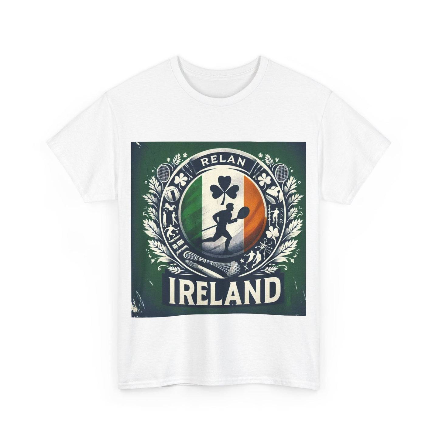 Flag Village Ireland Sporting Flag T-SHIRT Heavy Cotton Tee IRL0007