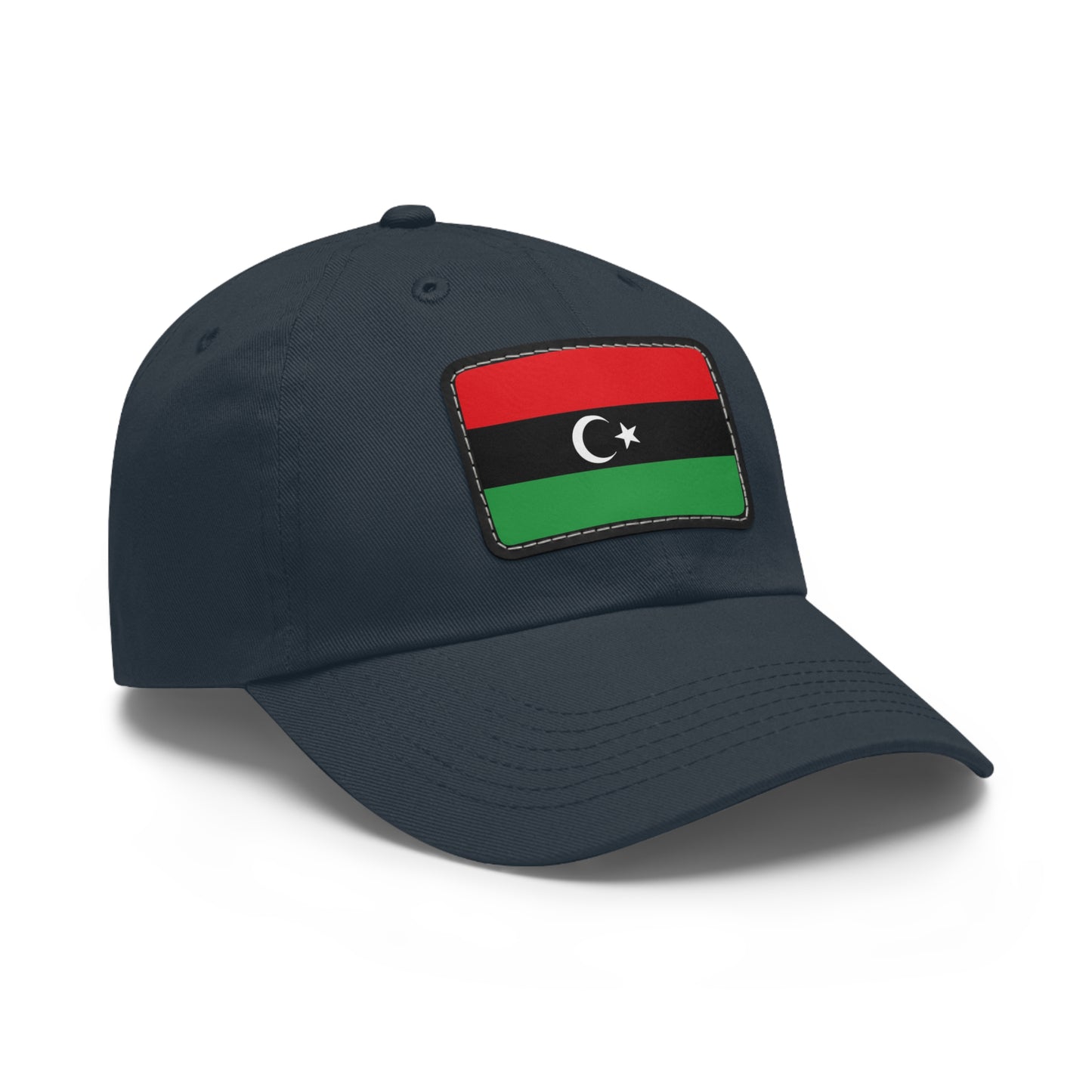 Flag Village Libya Flag Hat Cap with Leather Patch
