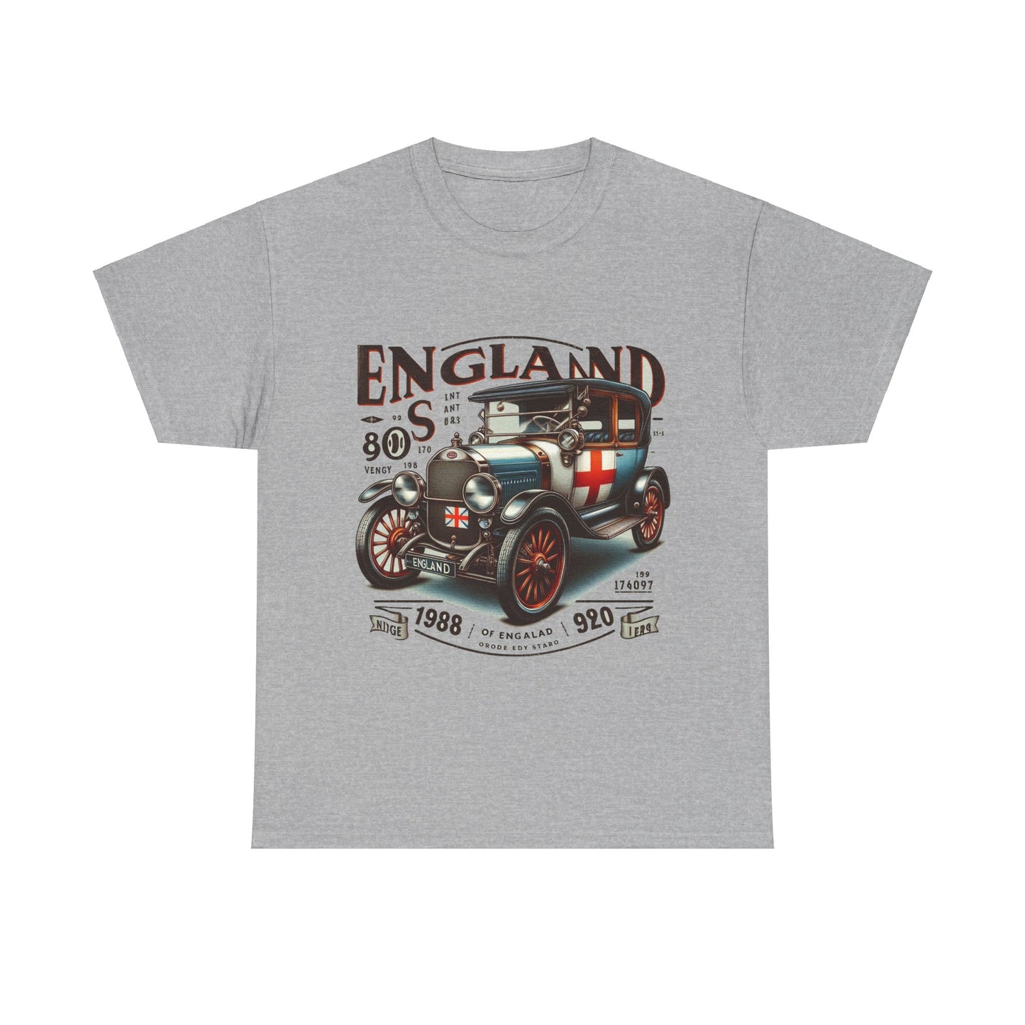 Flag Village UK Vintage Car Flag T-SHIRT Heavy Cotton Tee UK0022