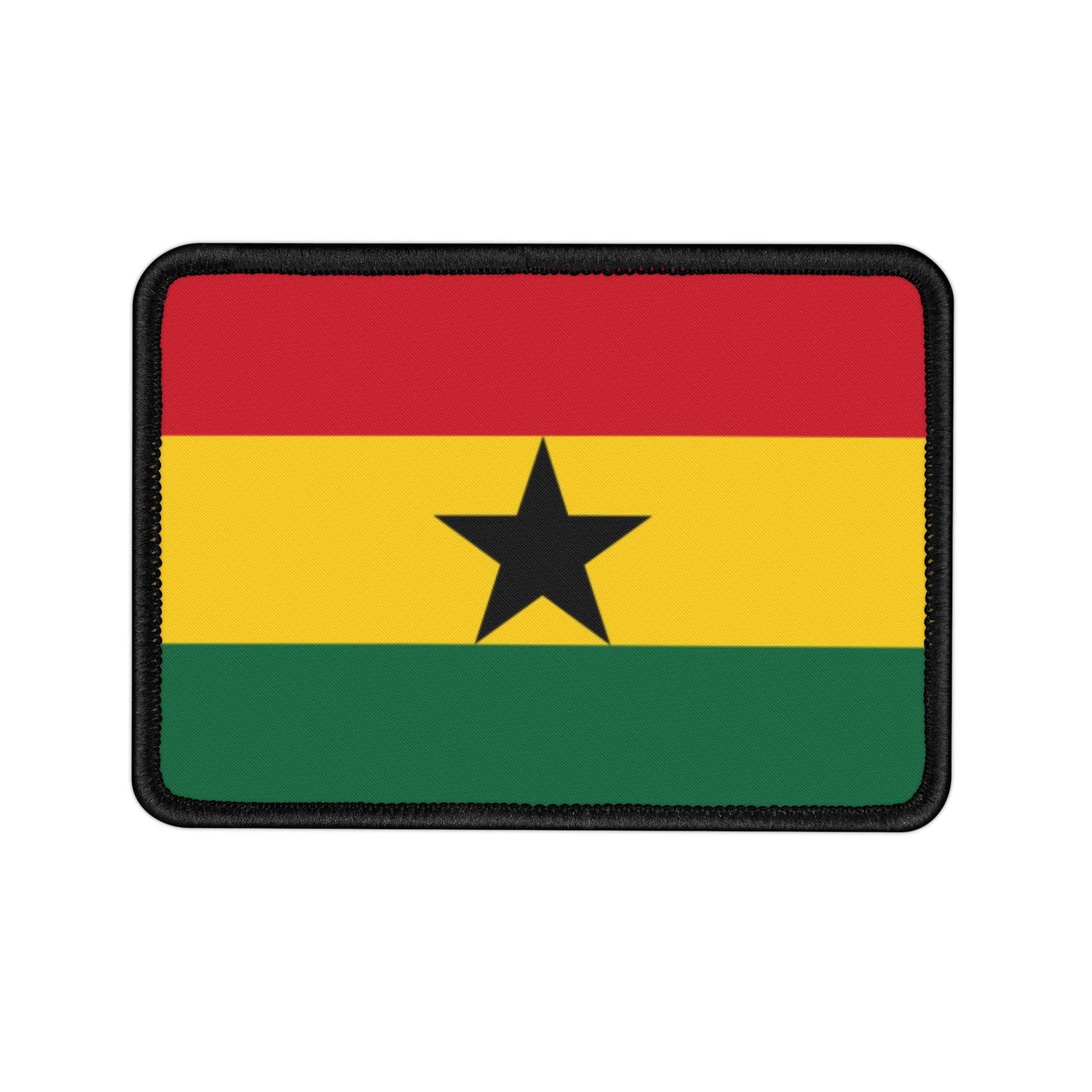 Flag Village Ghana Flag Embroidery Iron-On Patches