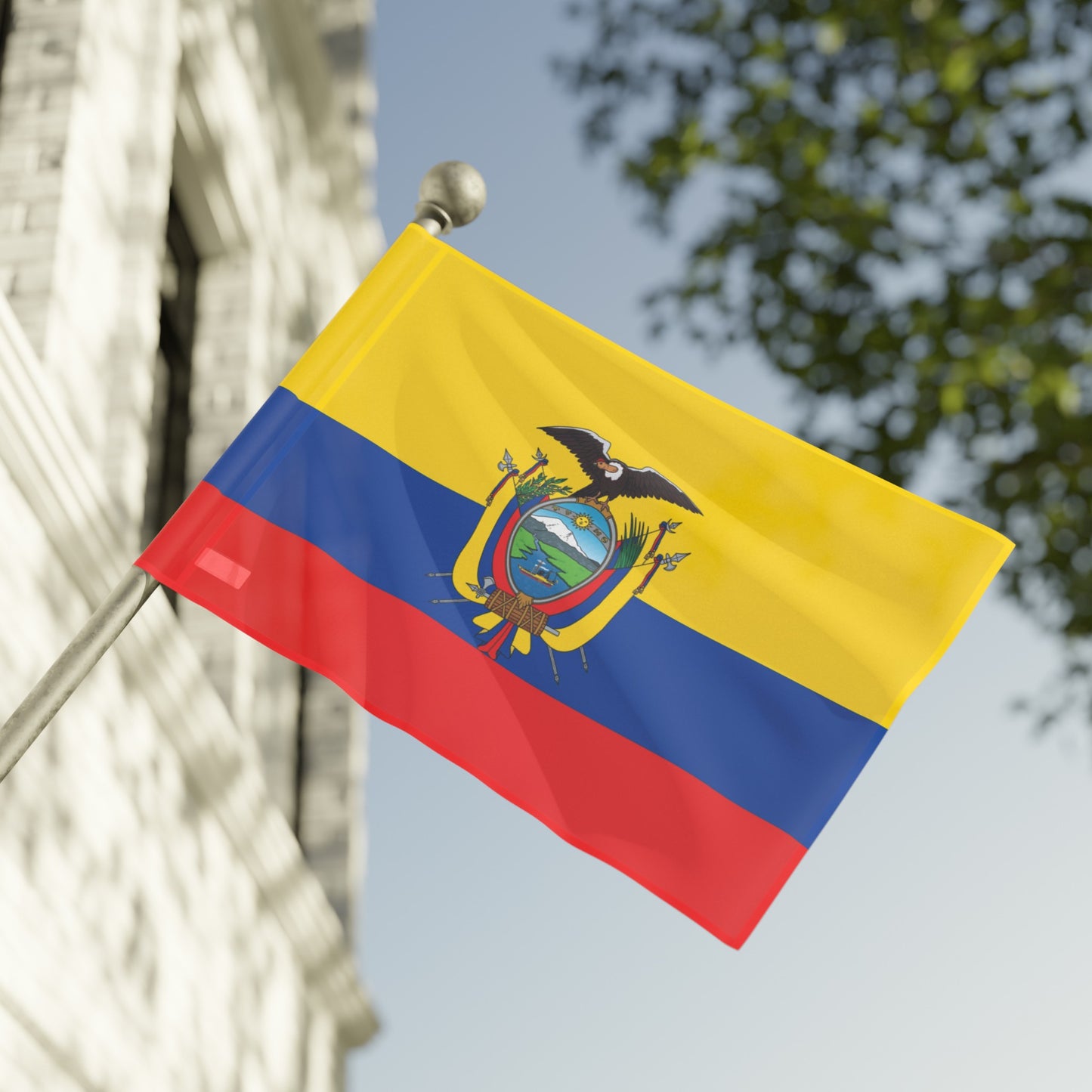 Flag Village Ecuador Flag 18" x 12" / 36" x 24" / 60" x 36"