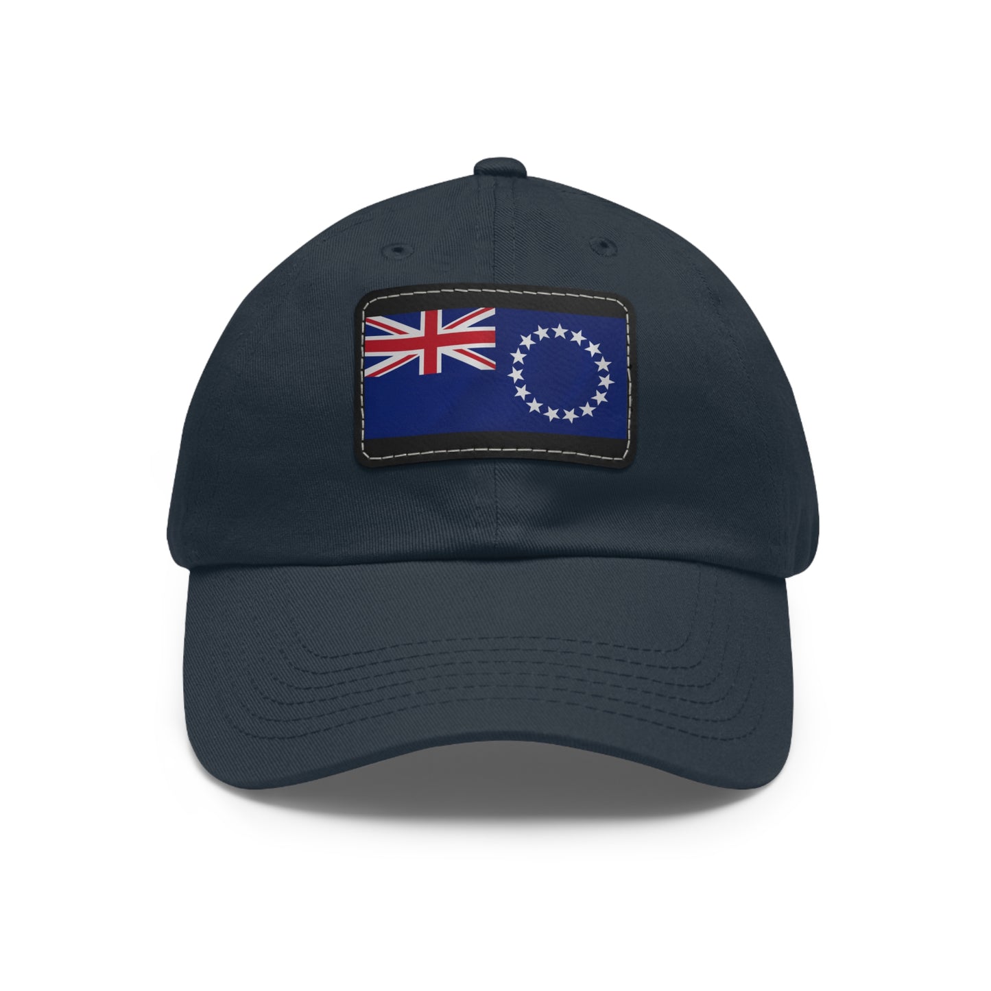 Flag Village Cook Islands Flag Hat Cap with Leather Patch
