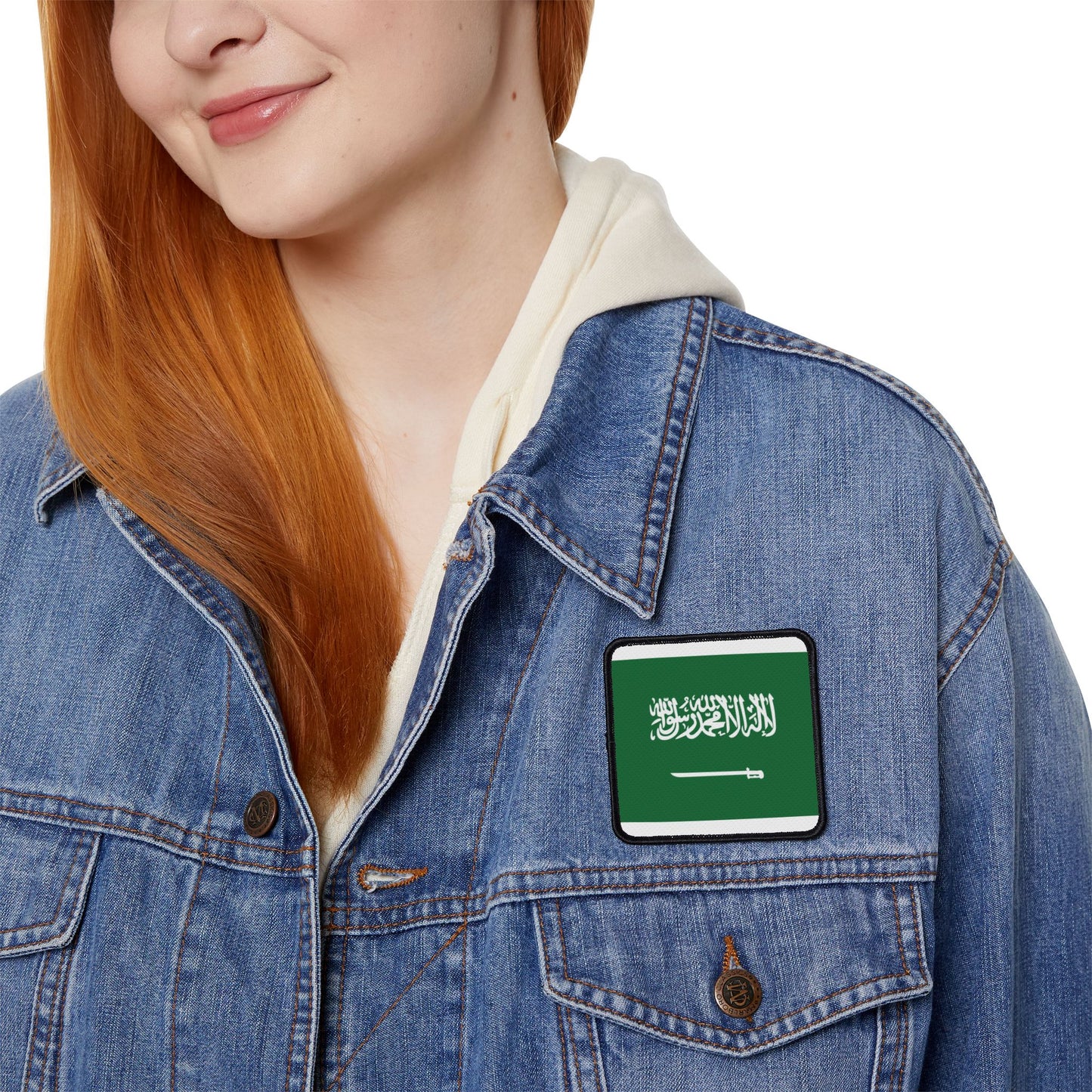 Flag Village Saudi Arabia Flag Embroidery Iron-On Patches