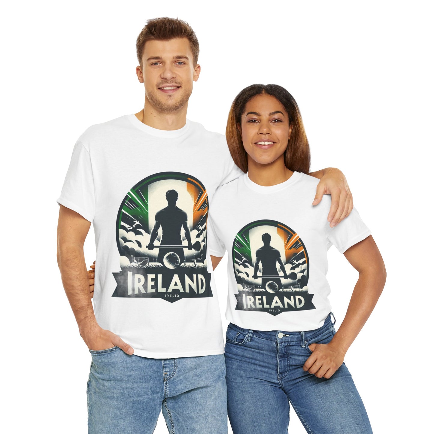Flag Village Ireland Sporting Flag T-SHIRT Heavy Cotton Tee IRL0005