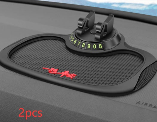 Flag Village Auto Tools Non-Slip Car Phone Pad For 4-in-1 Car Parking Number Card Anti-Slip Mat Auto Phone Holder Sticky Anti Slide Dash Phone Mount