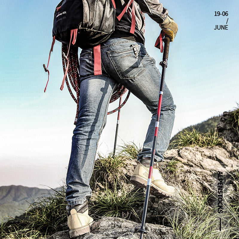 Flag Village Ultralight carbon trekking poles for outdoor hiking