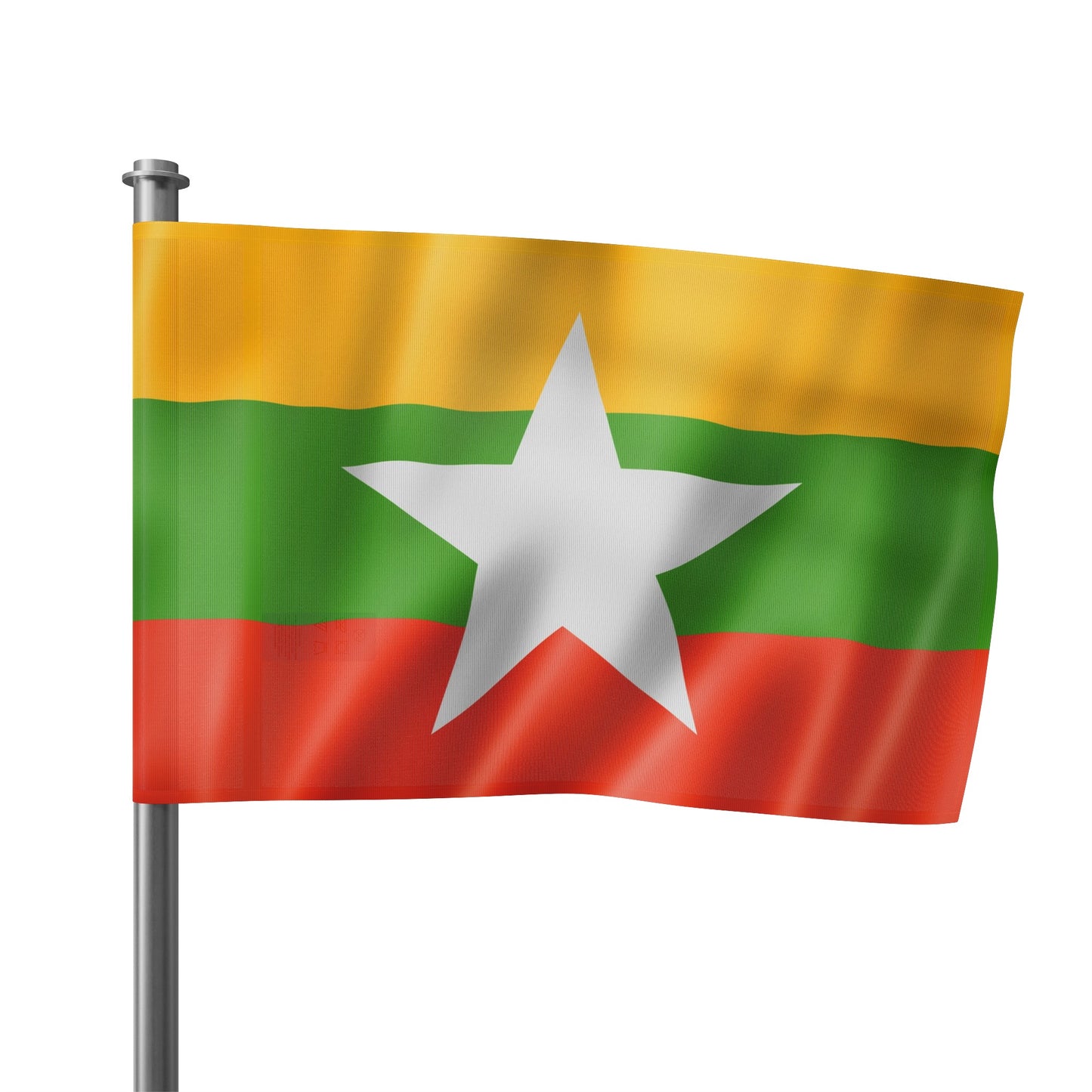 Flag Village Myanmar Flag 18" x 12" / 36" x 24" / 60" x 36"