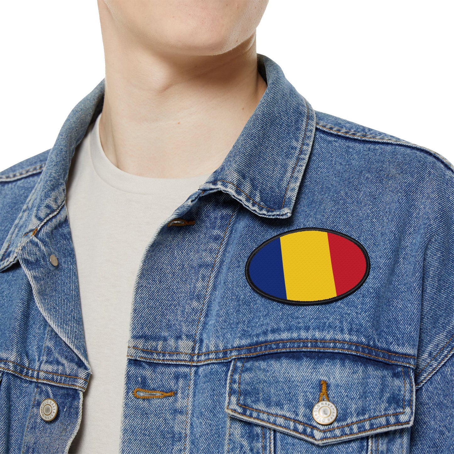 Flag Village Romania Flag Embroidery Iron-On Patches