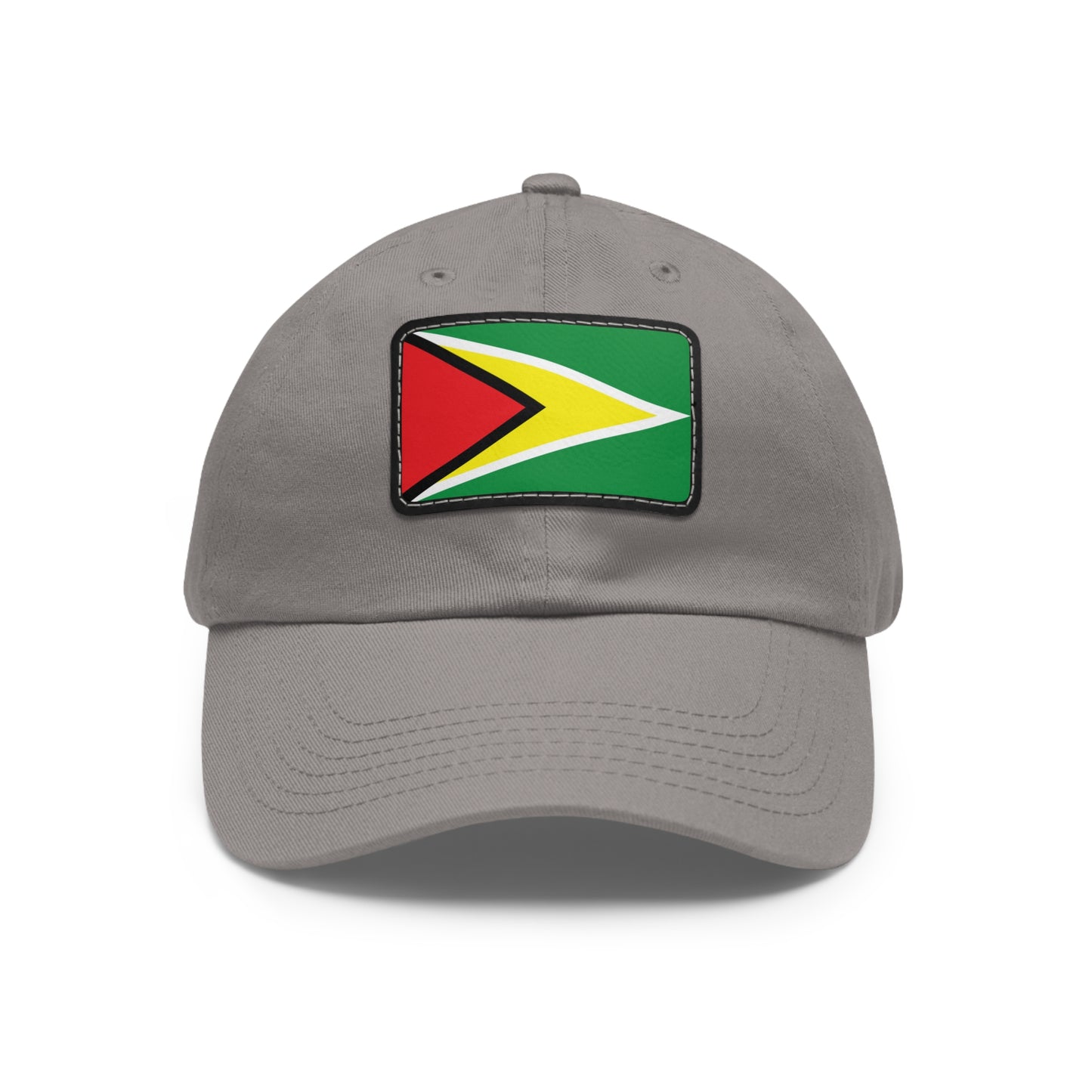 Flag Village Guyana Flag Hat Cap with Leather Patch
