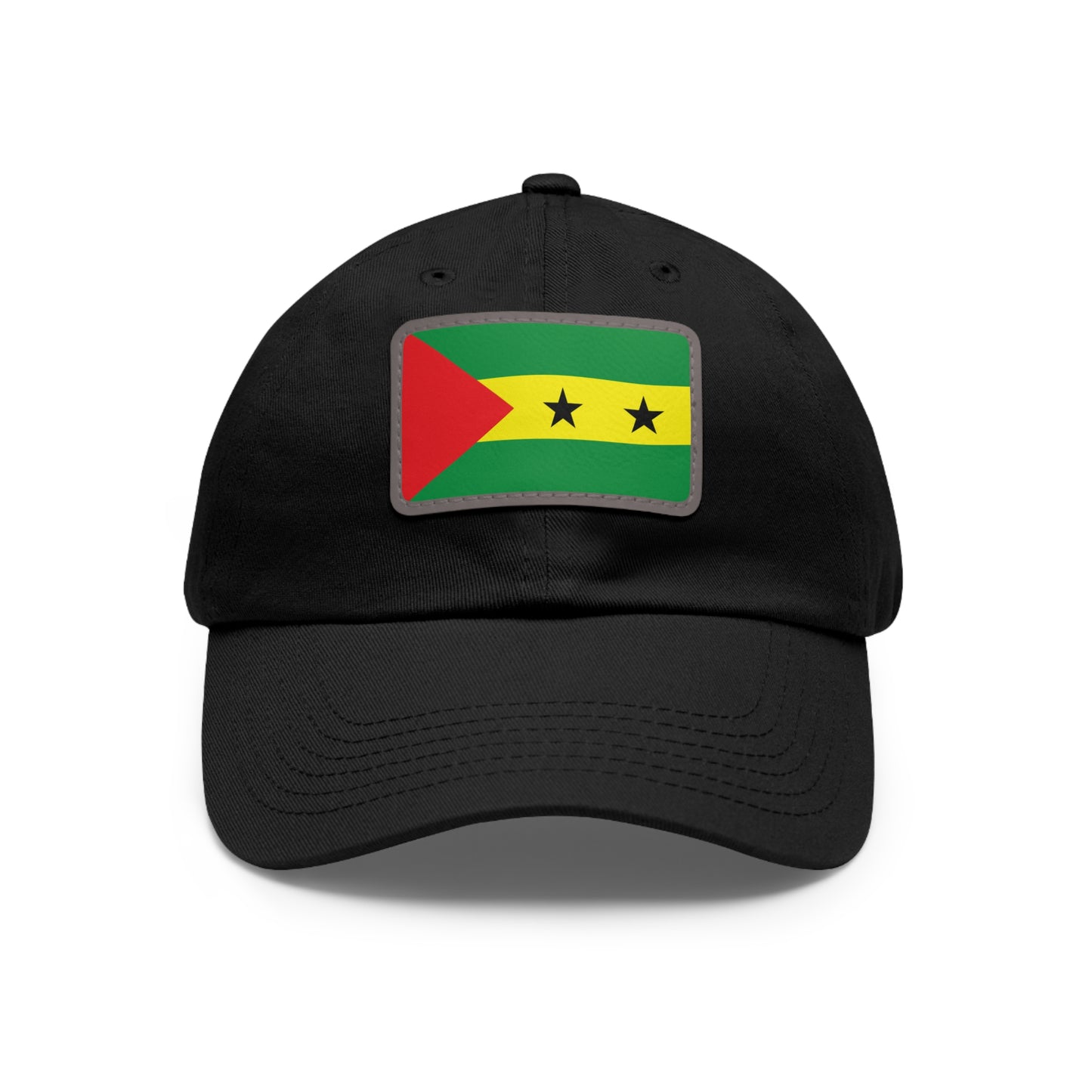 Flag Village Sao Tome And Principe Flag Hat Cap with Leather Patch