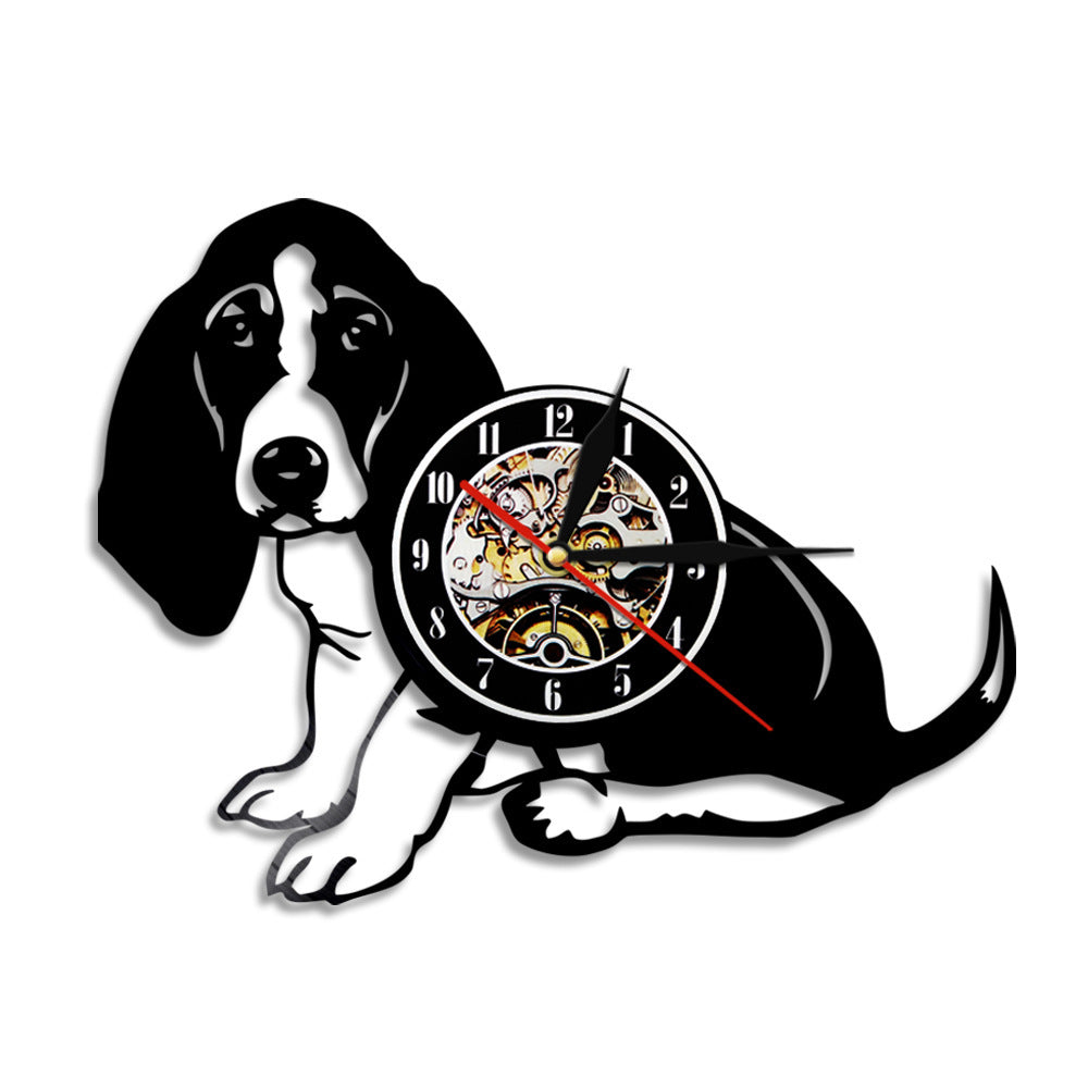 Flag Village Wall Clock Dog Breed Gifts