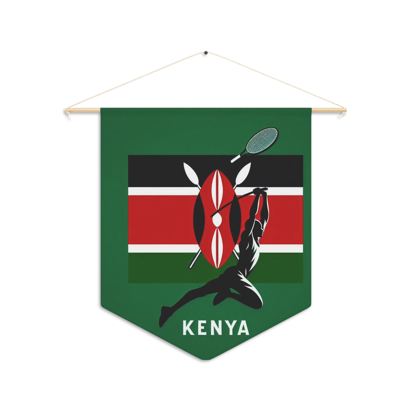 Flag Village KENYA Flag Pennant Sporting Home Wall decoration KEN0001