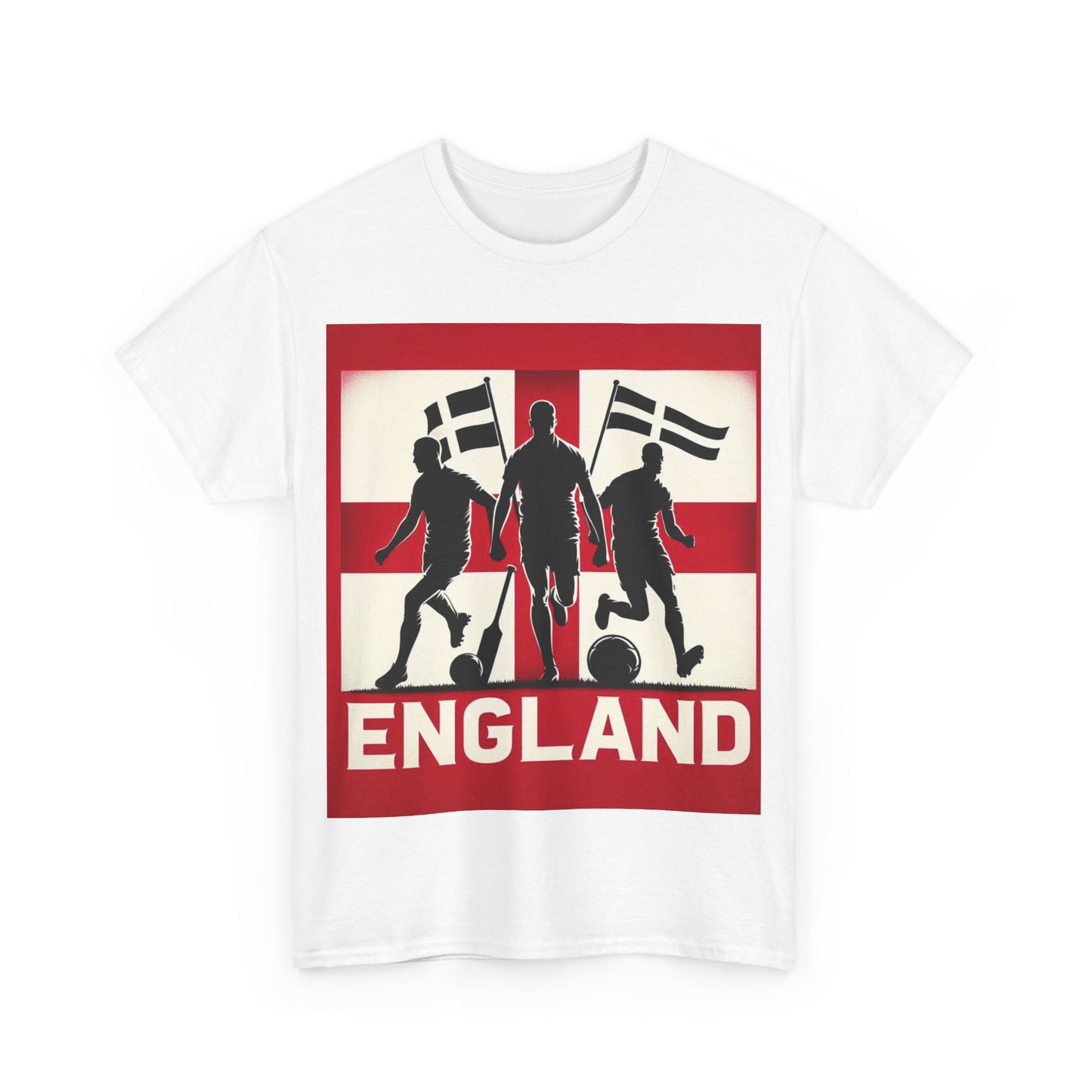 Flag Village England Sporting Flag T-SHIRT Heavy Cotton Tee GBR0011