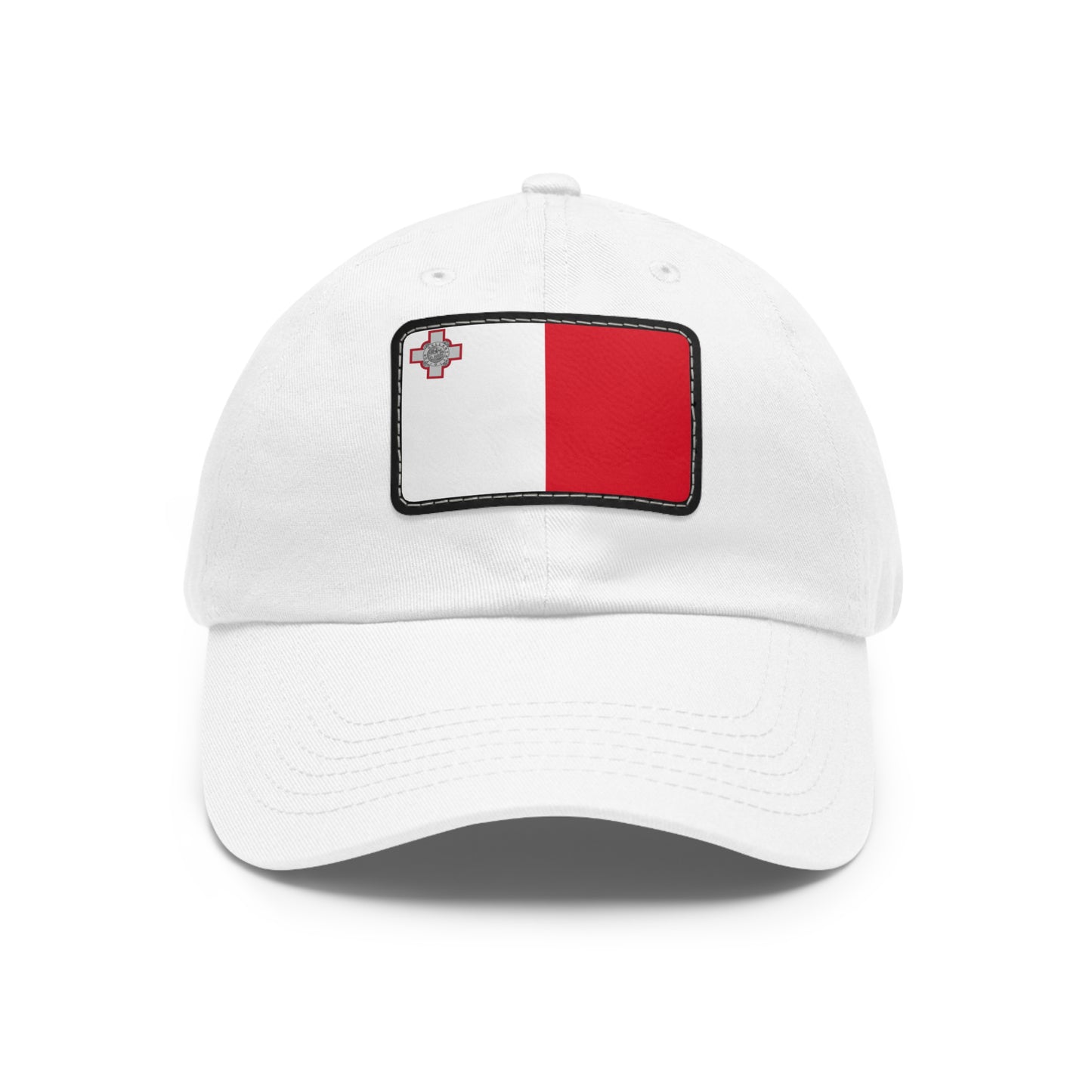 Flag Village Malta Flag Hat Cap with Leather Patch