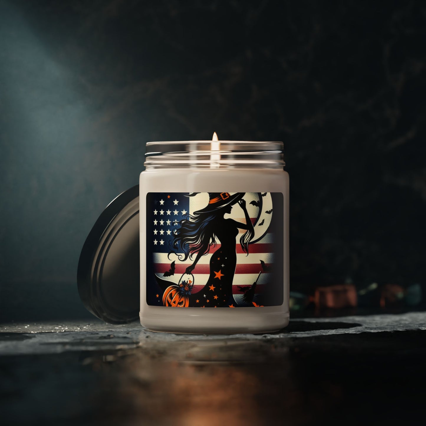 Flag Village Halloween Pretty Witch Scented Soy Candle, 9oz HW0030