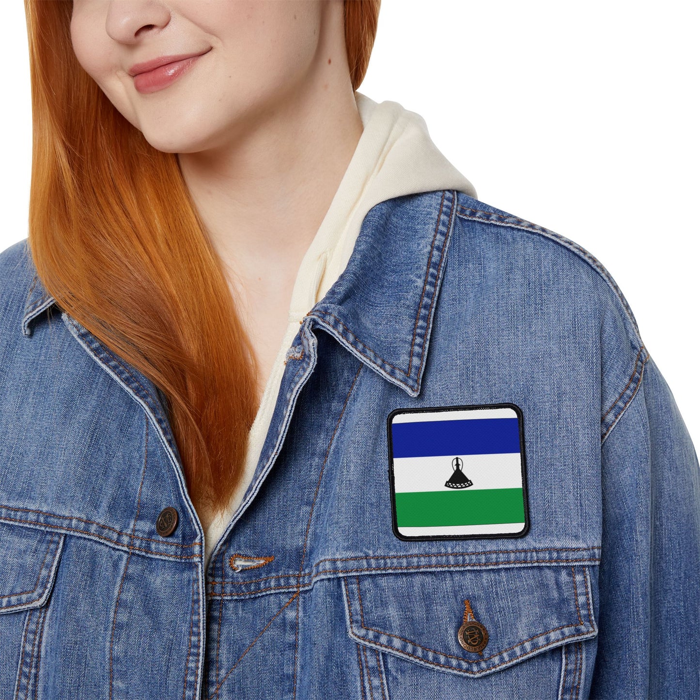 Flag Village Lesotho Flag Embroidery Iron-On Patches