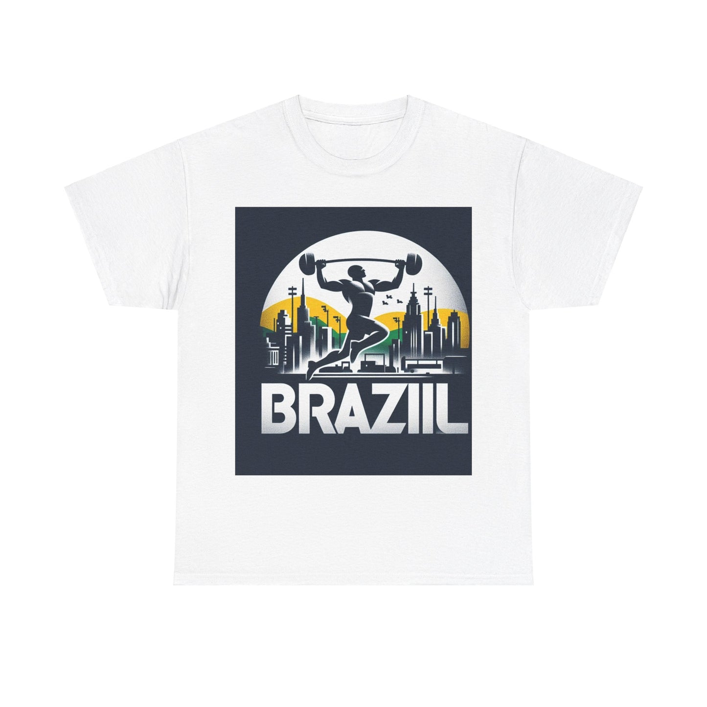 Flag Village Brazil Sporting Flag T-SHIRT Heavy Cotton Tee BRA0003