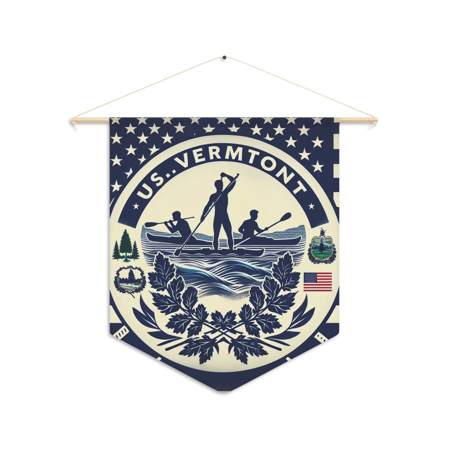 Flag Village Vermont State Flag Pennant Sporting Home Wall decoration VT0002