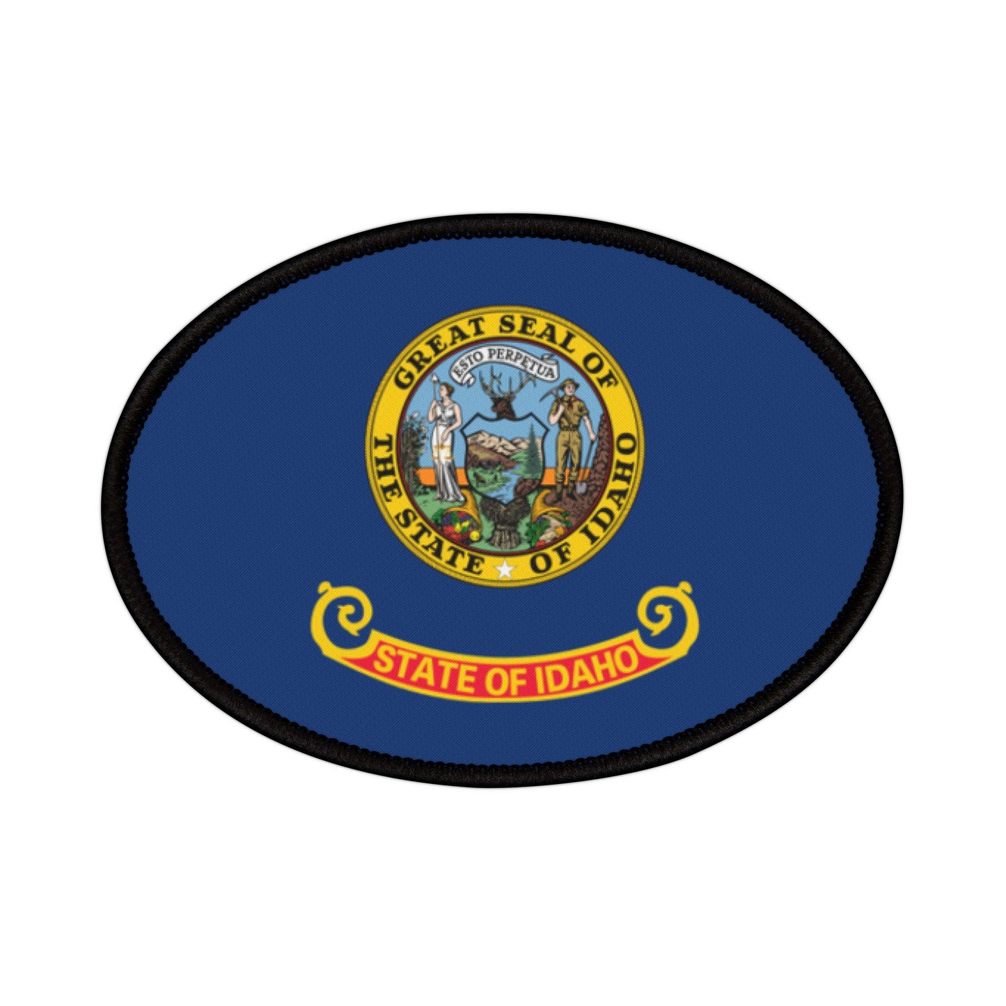 Flag Village Idaho State Flag Embroidery Iron-On Patches