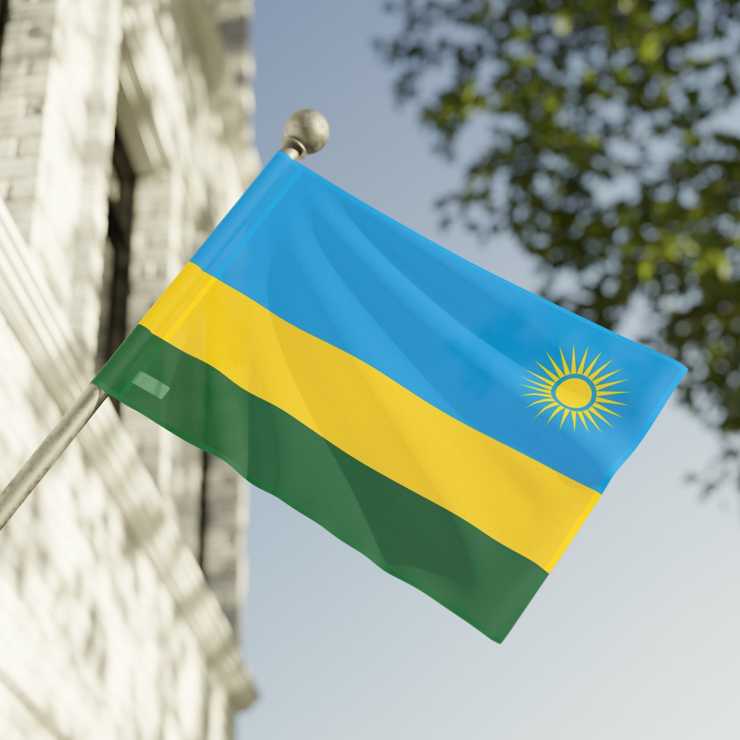Flag Village Rwanda Flag 18" x 12" / 36" x 24" / 60" x 36"