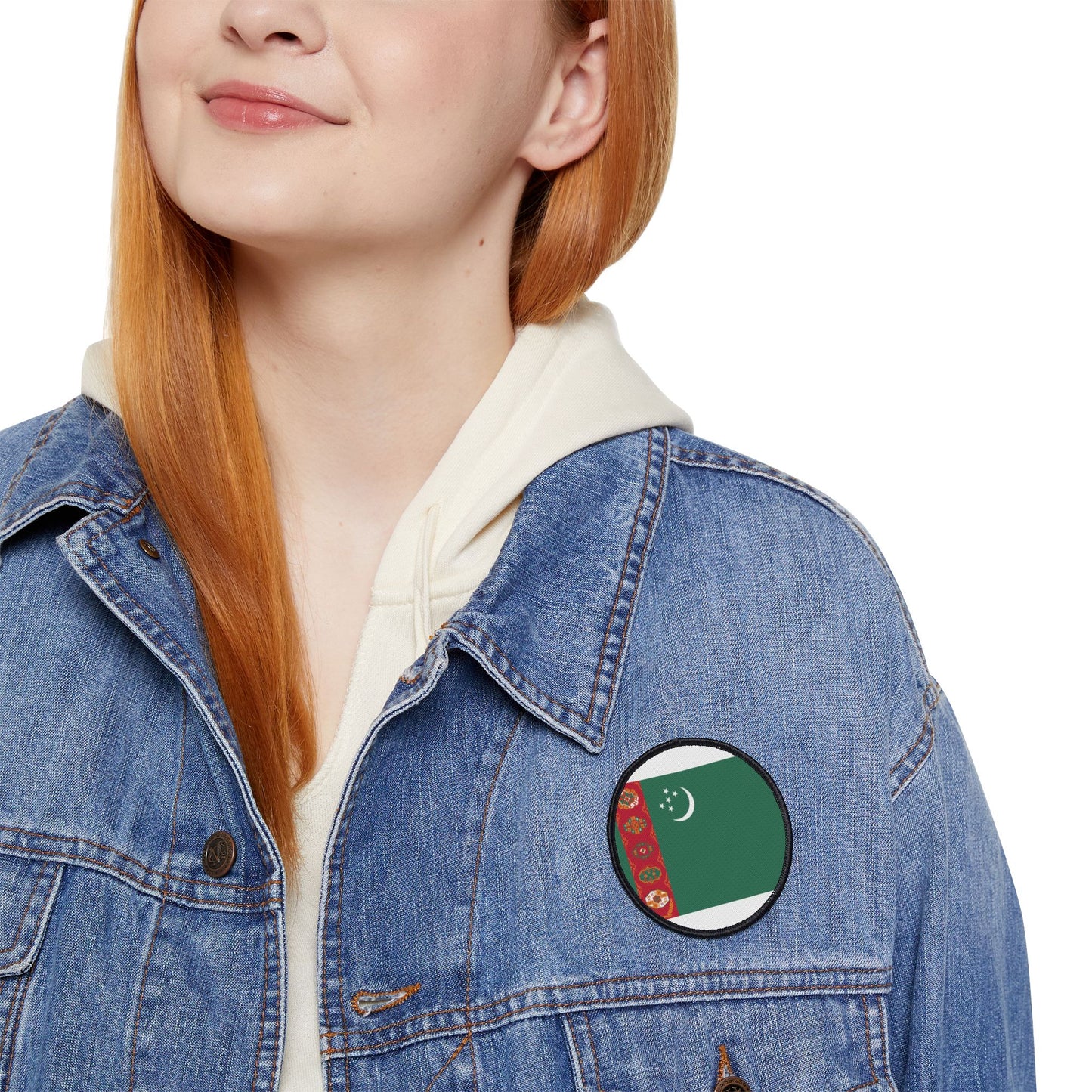 Flag Village Turkmenistan Flag Embroidery Iron-On Patches