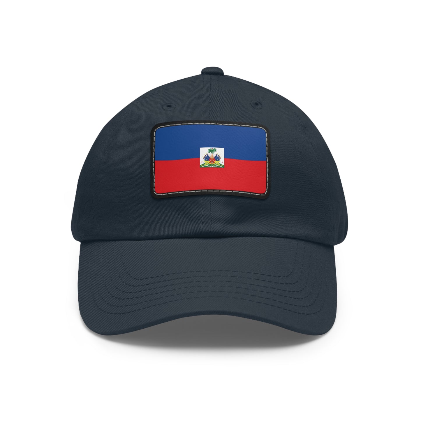 Flag Village Haiti Flag Hat Cap with Leather Patch