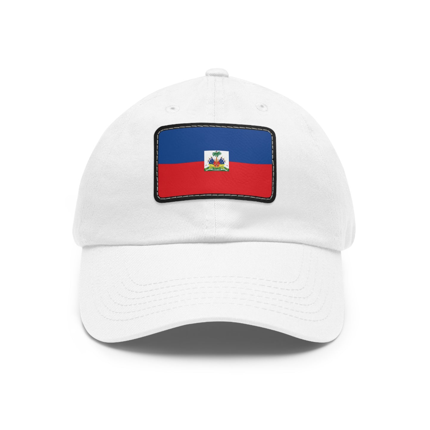 Flag Village Haiti Flag Hat Cap with Leather Patch