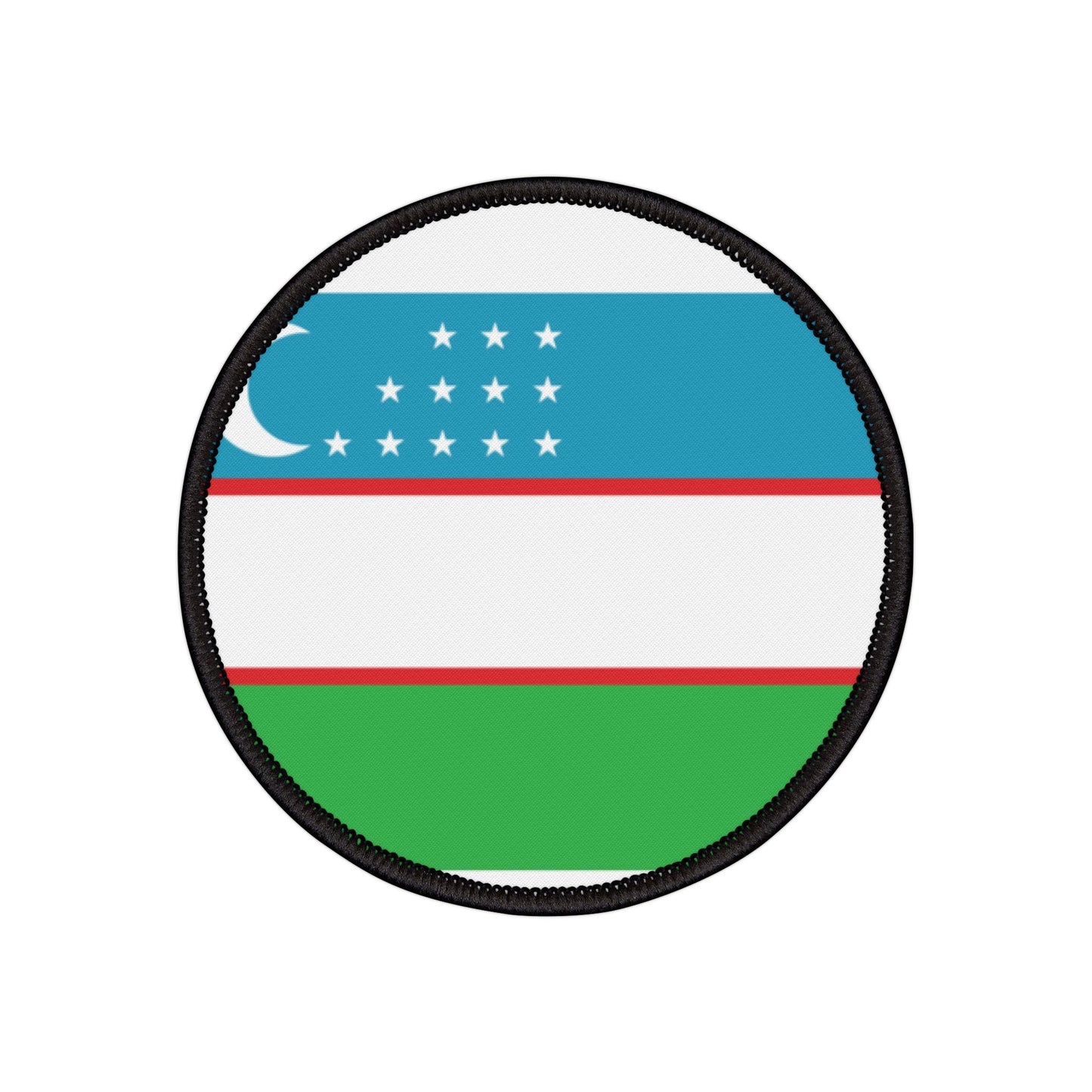 Flag Village Uzbekistan Flag Embroidery Iron-On Patches