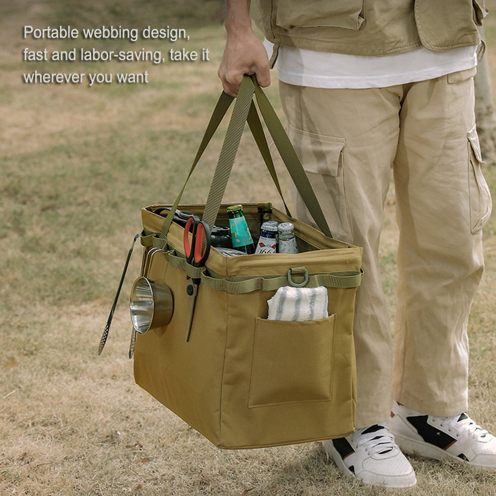 Flag Village Outdoor Folding Storage Box Shopping Bag
