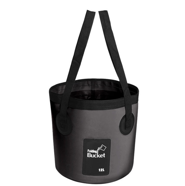 Flag Village Portable Travel Bag Fishing Bucket Folding Bucket Bag Outdoor Convenient Travel Car Wash Bucket Outdoor Waterproof Bag