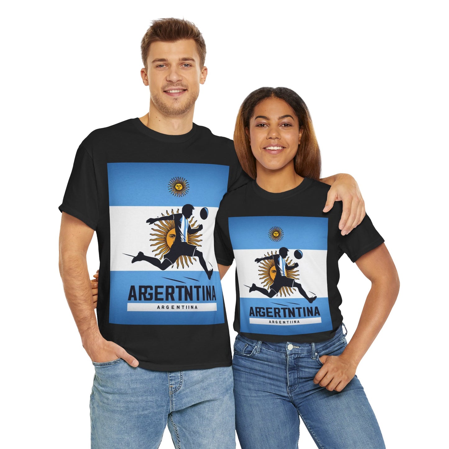 Flag Village Argentina Sporting Flag T-SHIRT Heavy Cotton Tee ARG0005