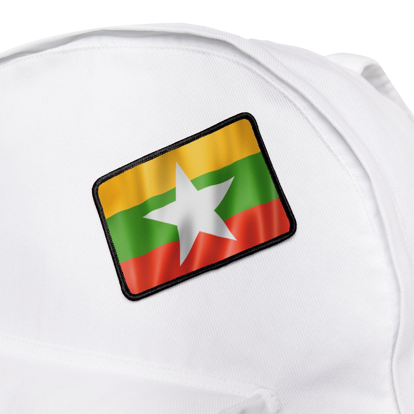 Flag Village Myanmar Flag Embroidery Iron-On Patches