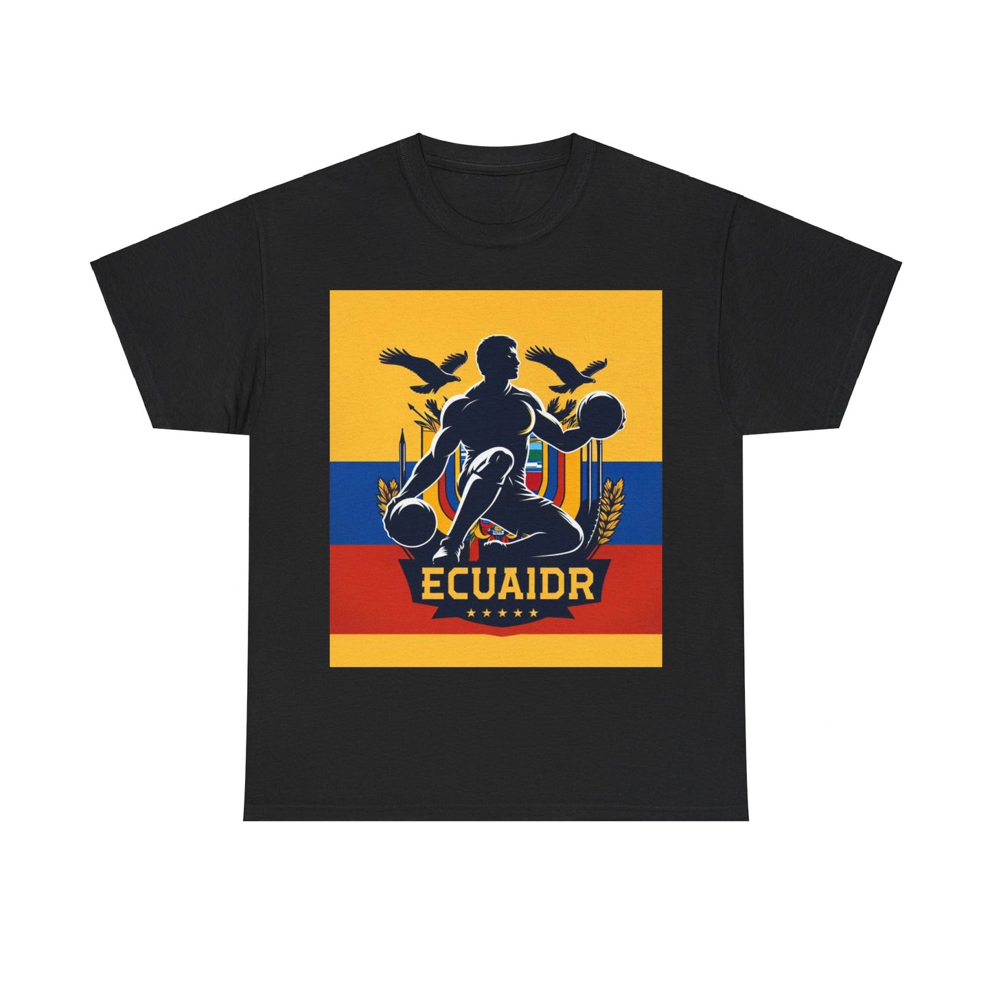 Flag Village Ecuador Sporting Flag T-SHIRT Heavy Cotton Tee ECU0004