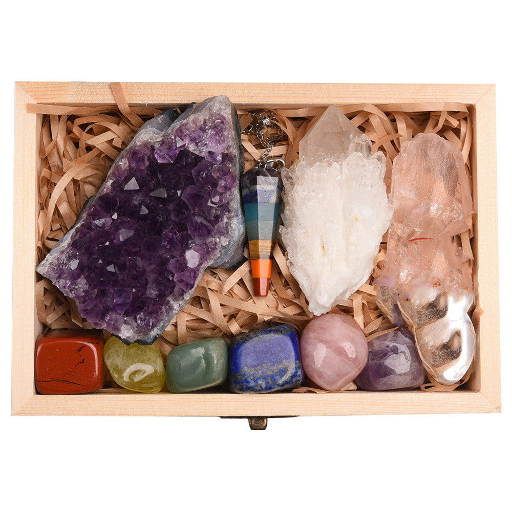 Flag Village Natural crystal quarry gift Box