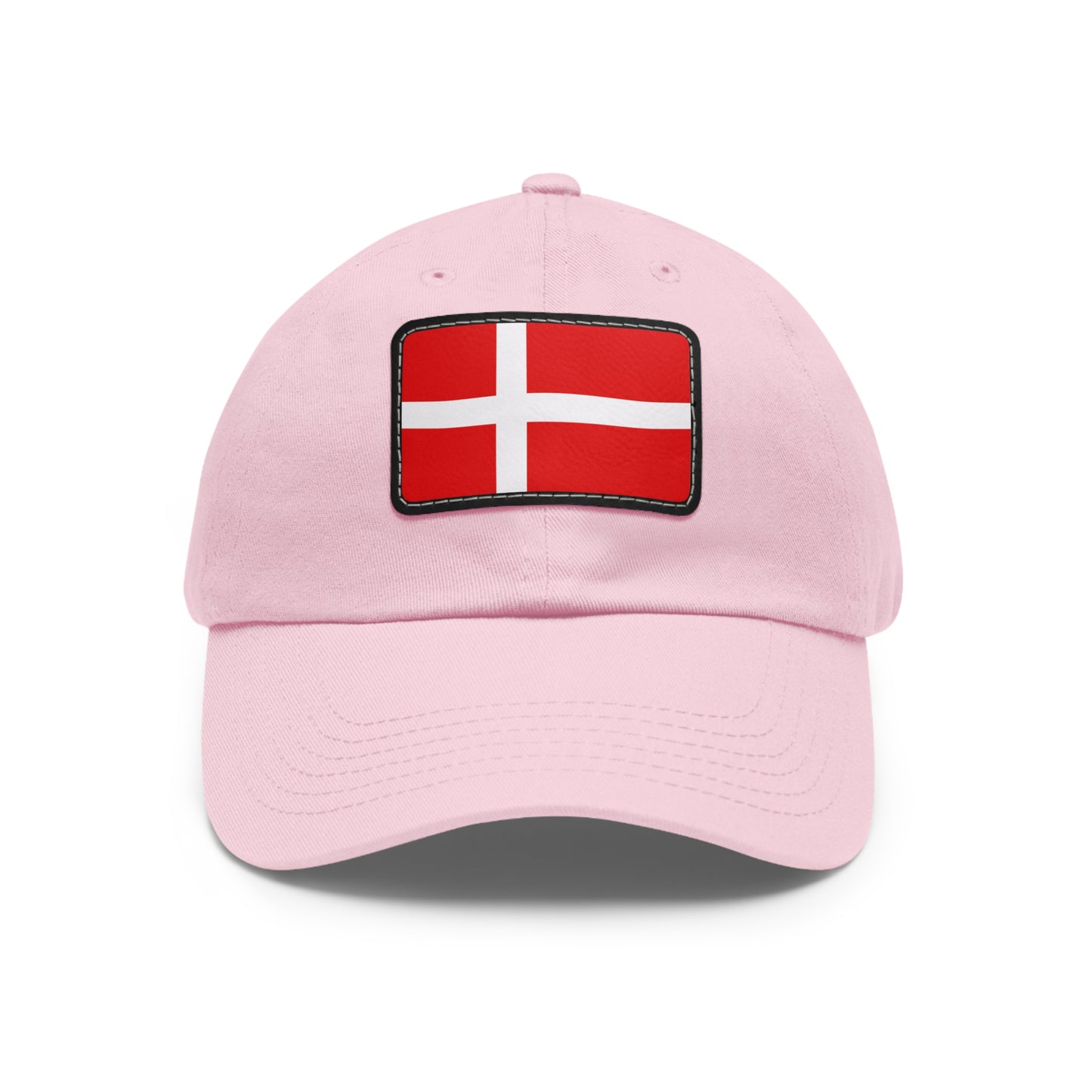Flag Village Denmark Flag Hat Cap with Leather Patch