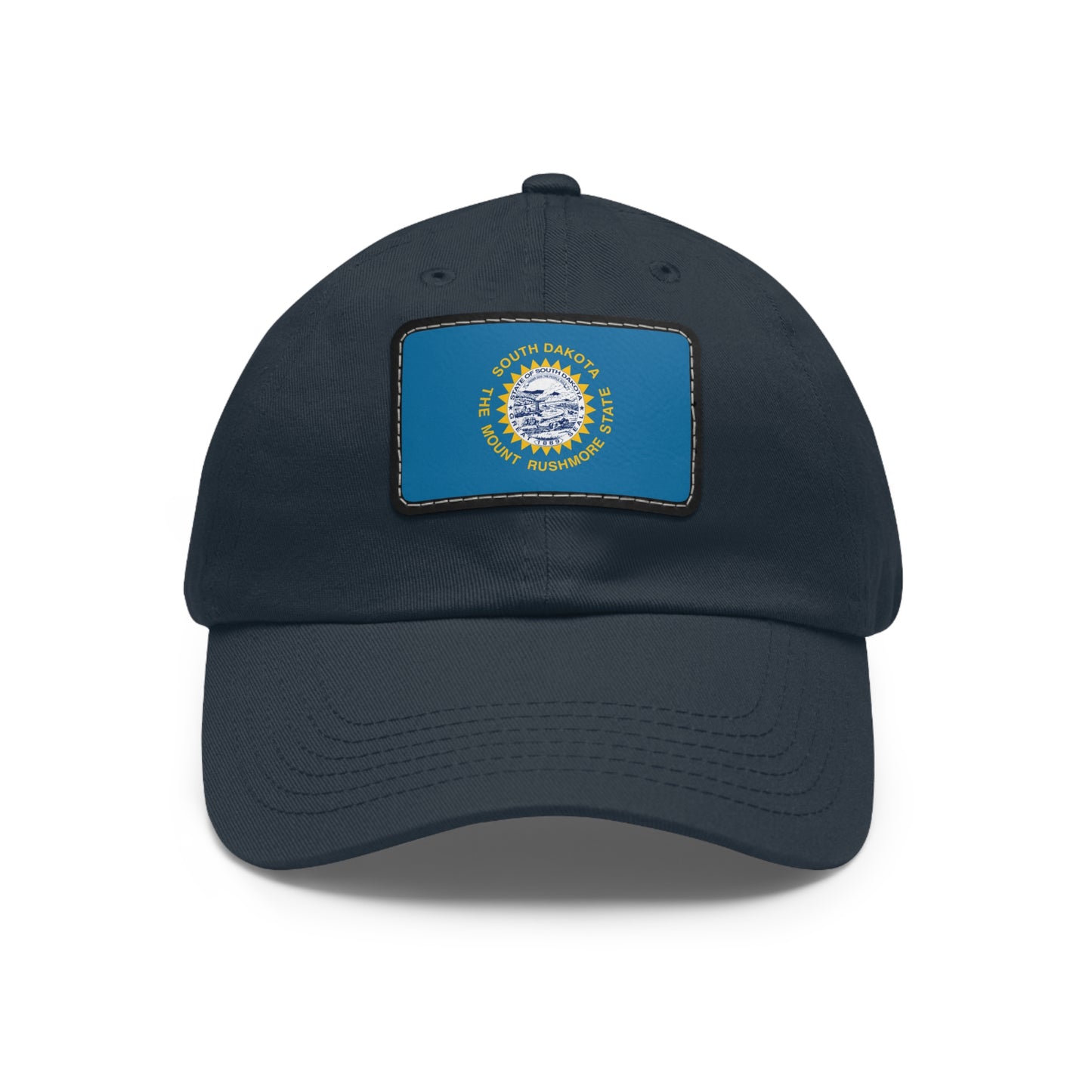 Flag Village USA South Dakota State Flag Hat Cap with Leather Patch