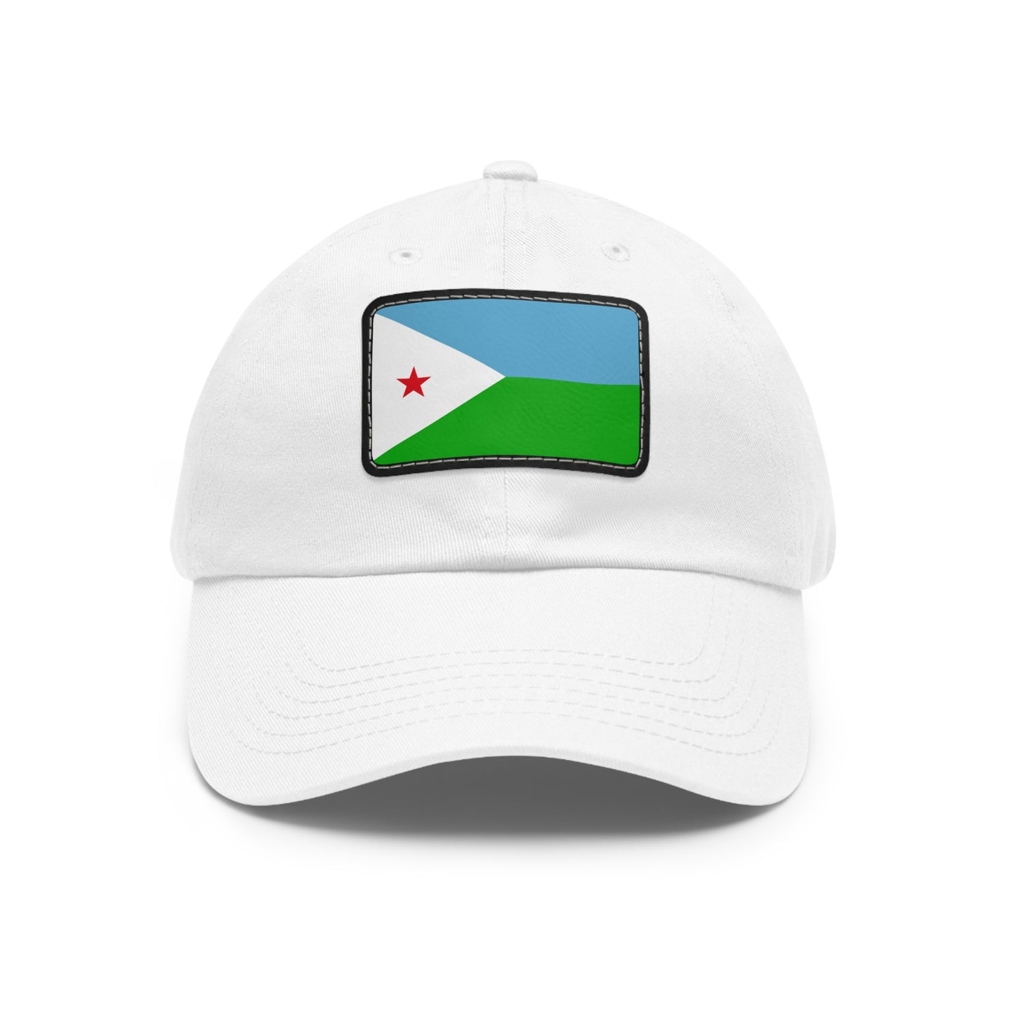 Flag Djibouti Flag Hat Cap with Leather Patch