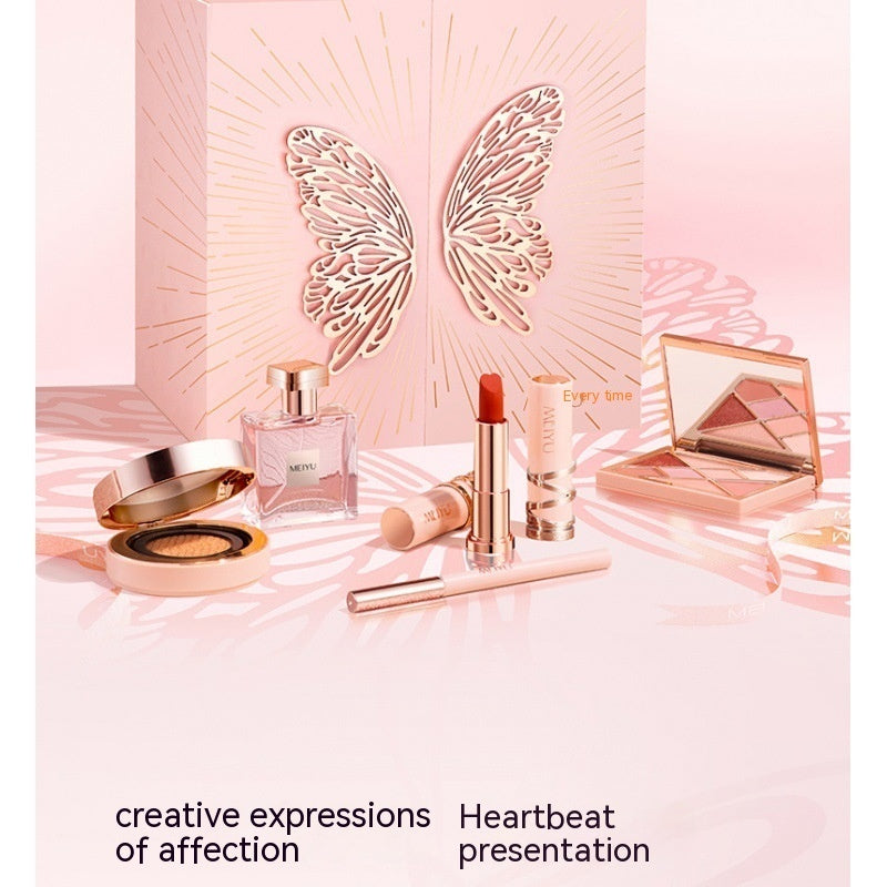 Flag Village Christmas For Girls Cosmetics Lipstick Set Of Beauty Gift Box