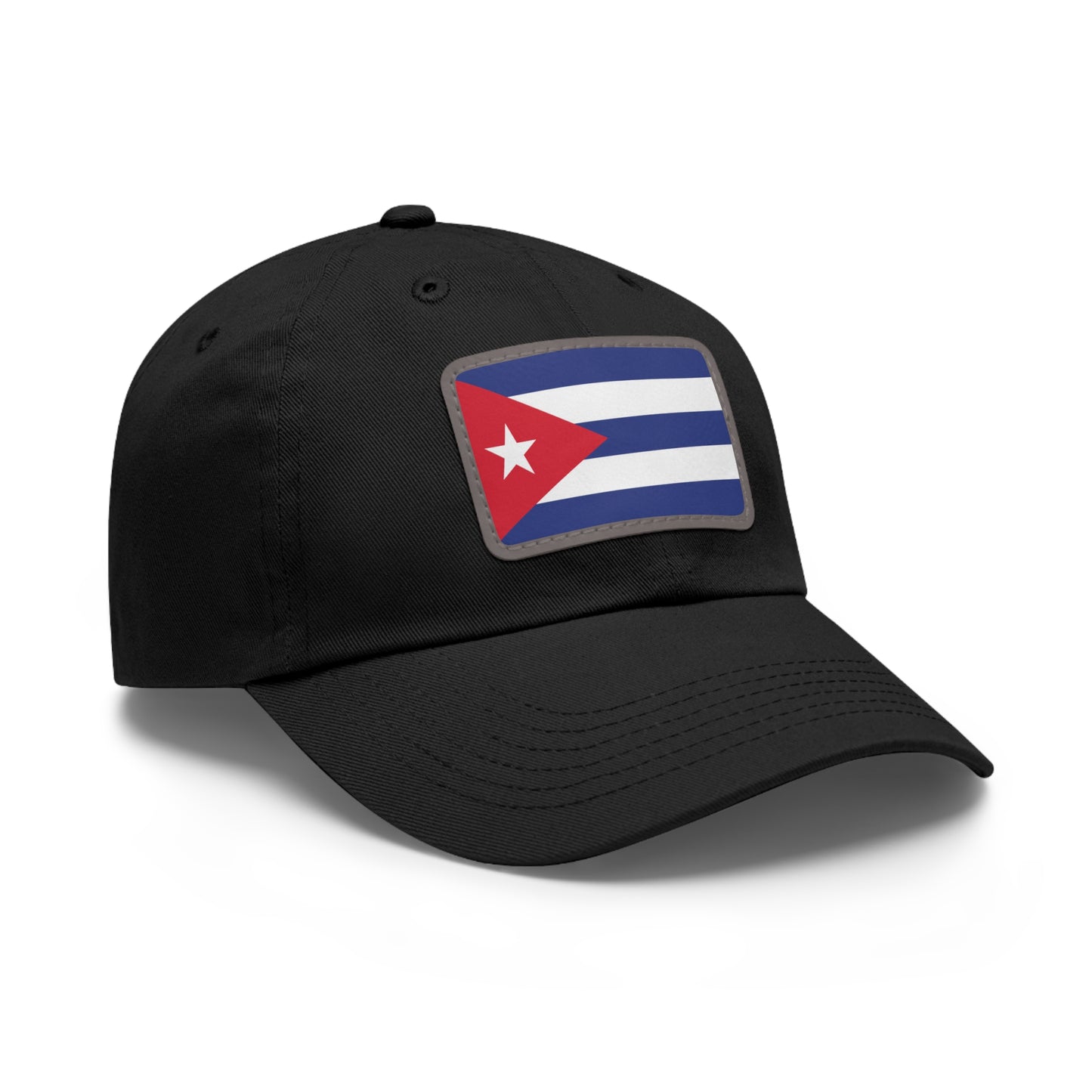 Flag Cuba Flag Hat Cap with Leather Patch