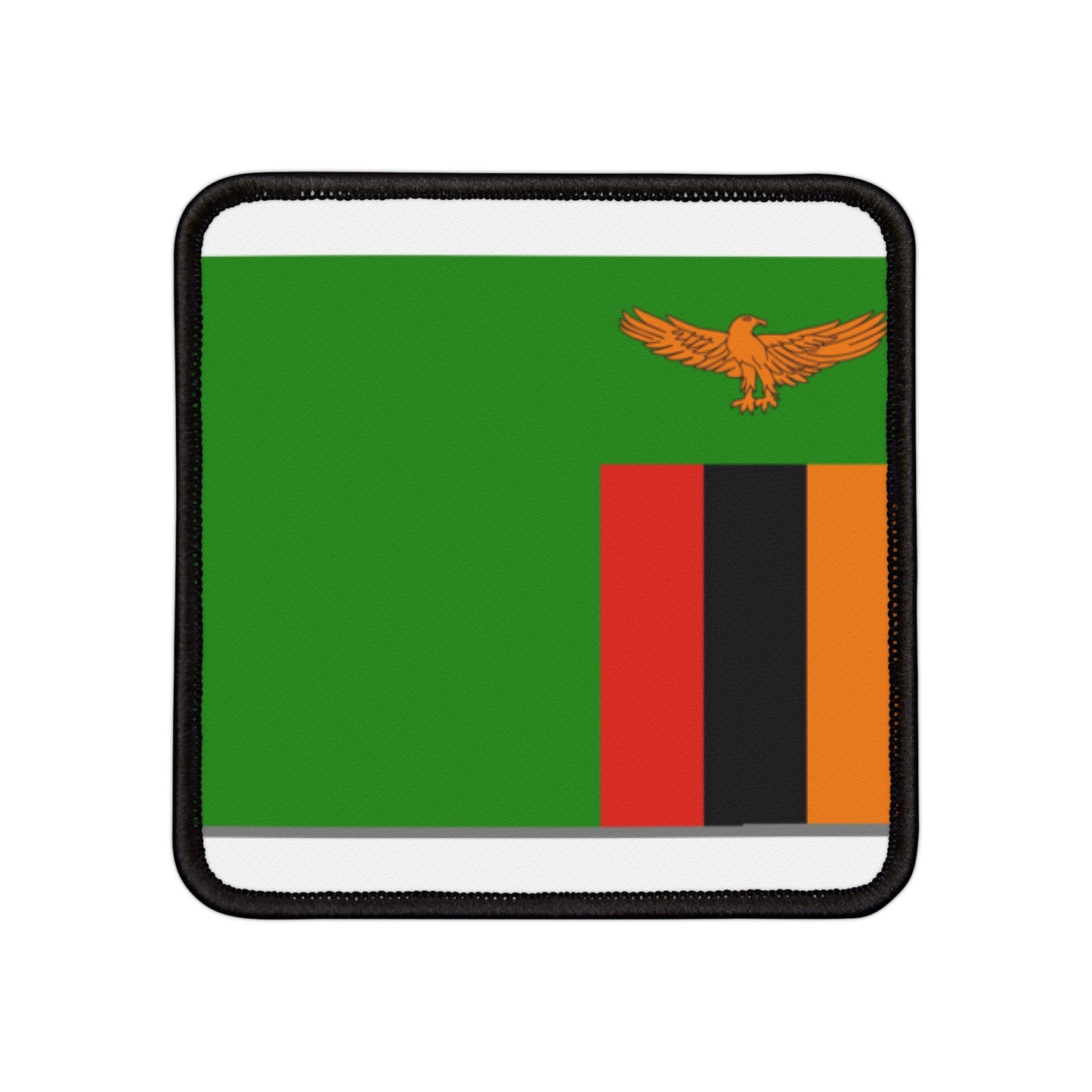 Flag Village Zambia Flag Embroidery Iron-On Patches