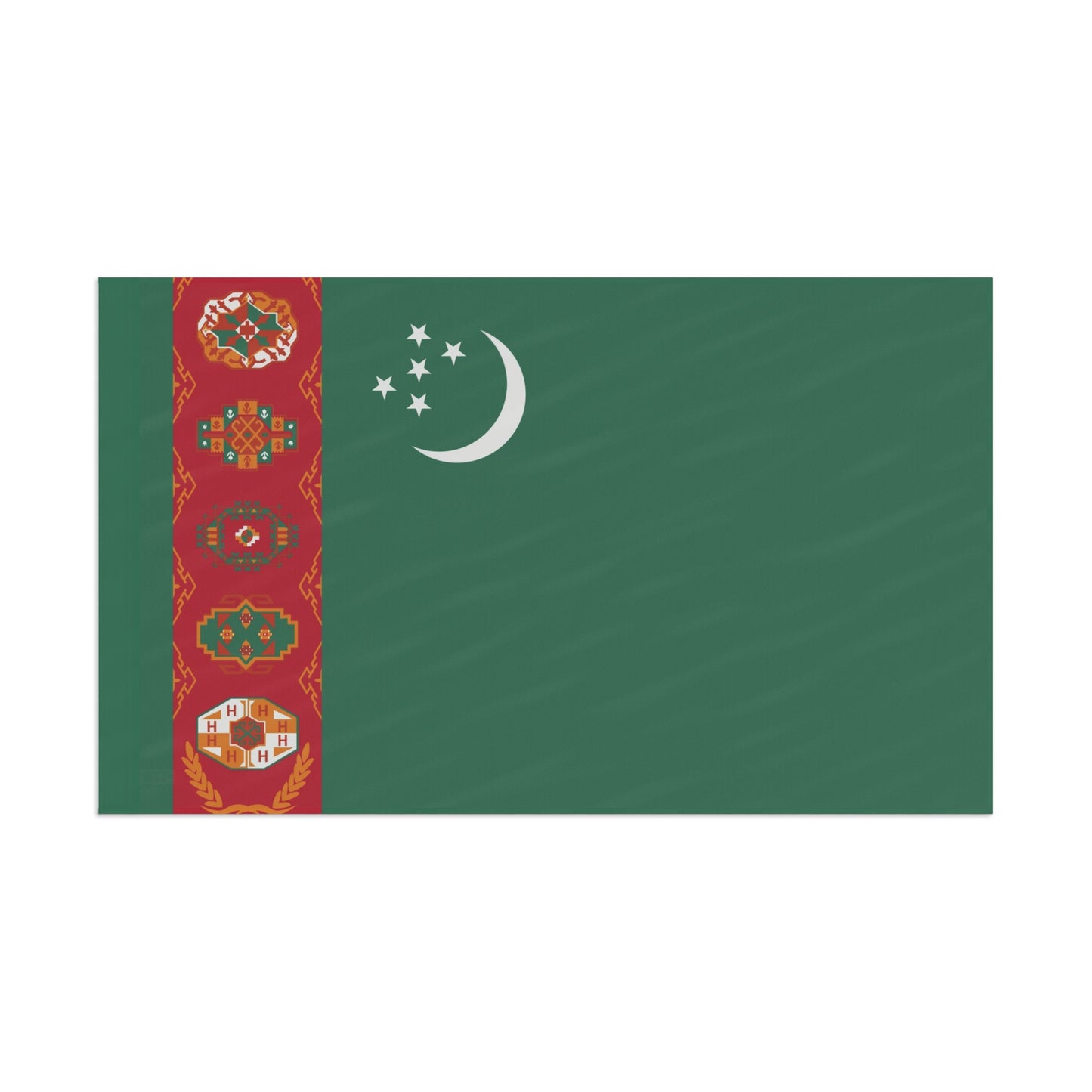 Flag Village Turkmenistan Flag 18" x 12" / 36" x 24" / 60" x 36"