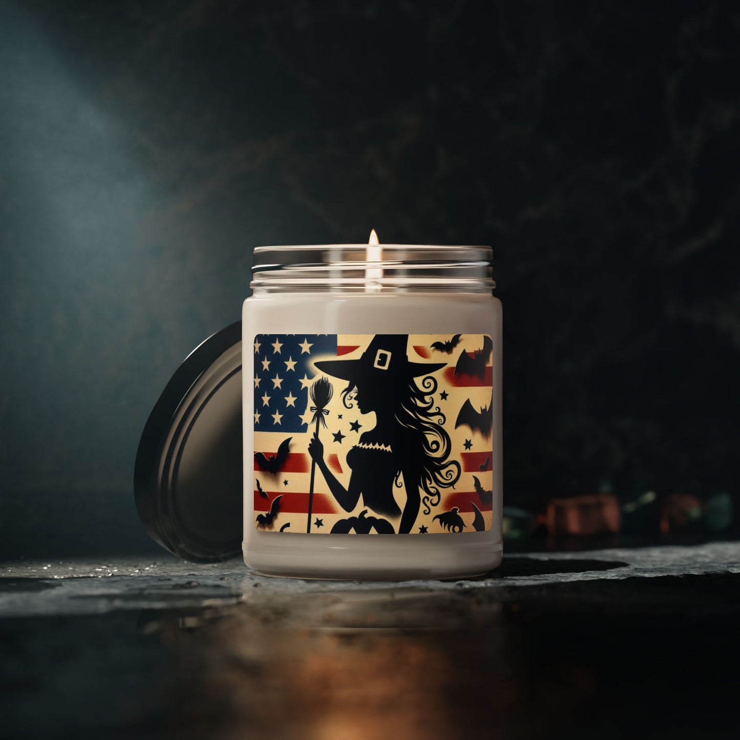 Flag Village Halloween Pretty Witch Scented Soy Candle, 9oz HW0039