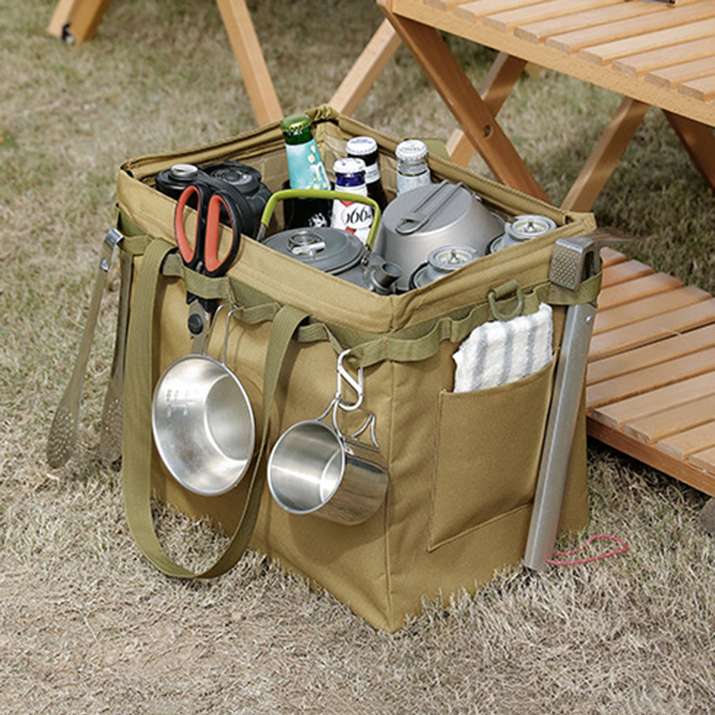 Flag Village Outdoor Folding Storage Box Shopping Bag