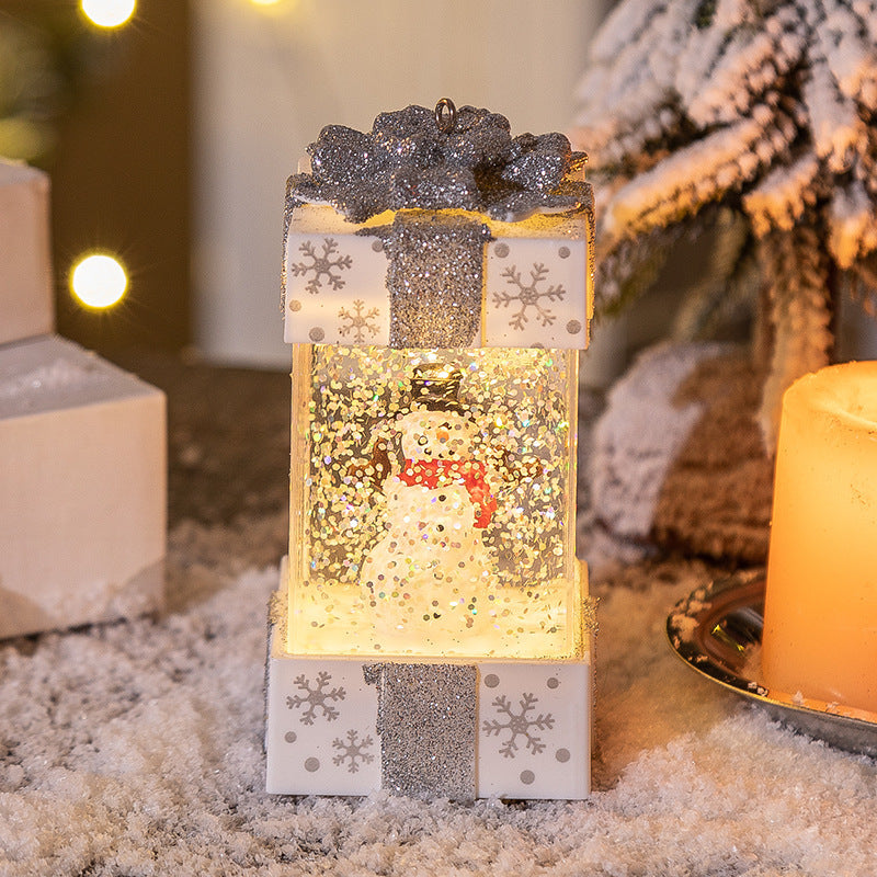 Flag Village Christmas Decorations Crystal Ball Christmas Gift Box Lights