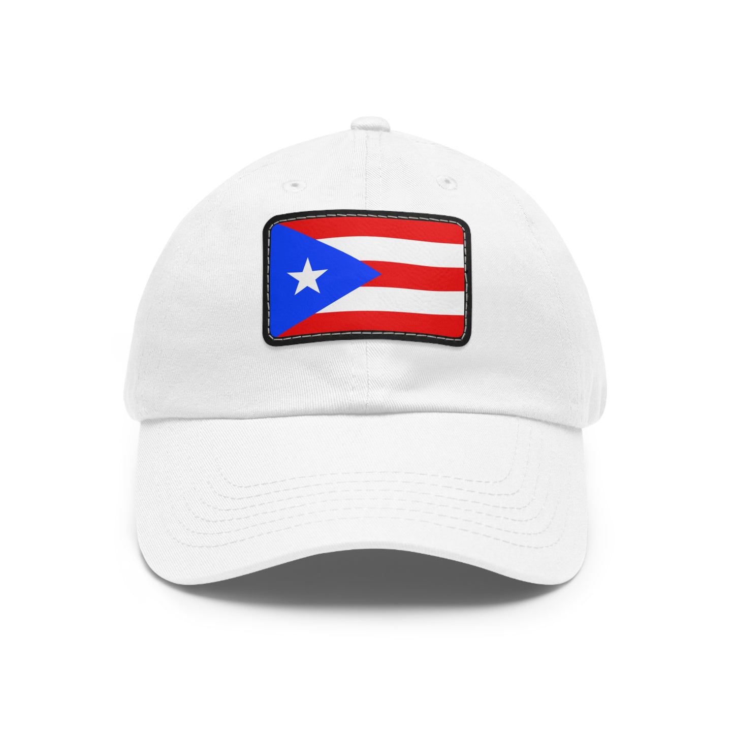 Flag Village USA Puerto Rico State Flag Hat Cap with Leather Patch
